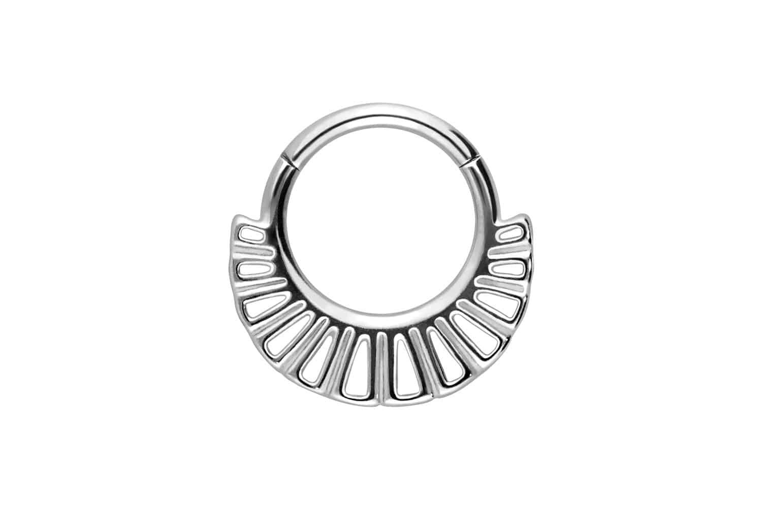 Piercing-Set Chirurgenstahl Segmentring Clicker ETHNO-DESIGN