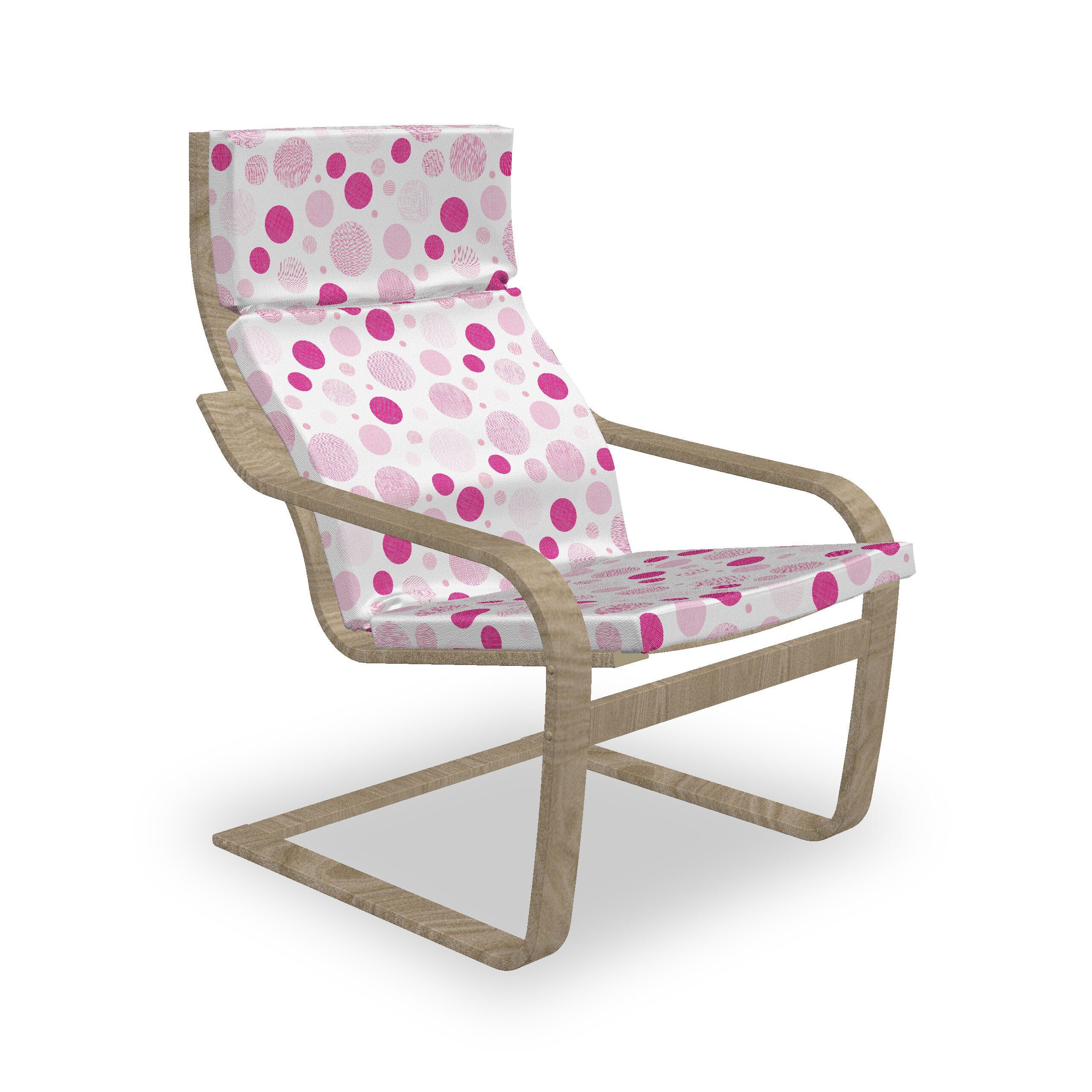 Abakuhaus Stuhlkissen Sitzkissen mit Reißverschluss, Stuhlkissen mit Hakenschlaufe Geometrische Abstrakt Ovals Pastell und