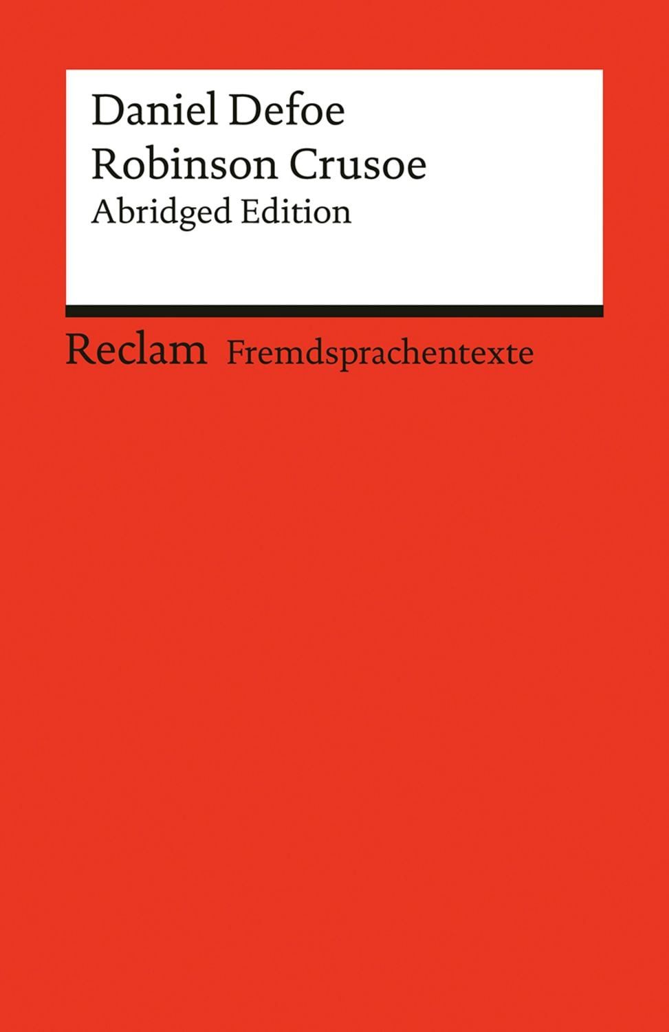 Robinson Crusoe / Daniel Defoe