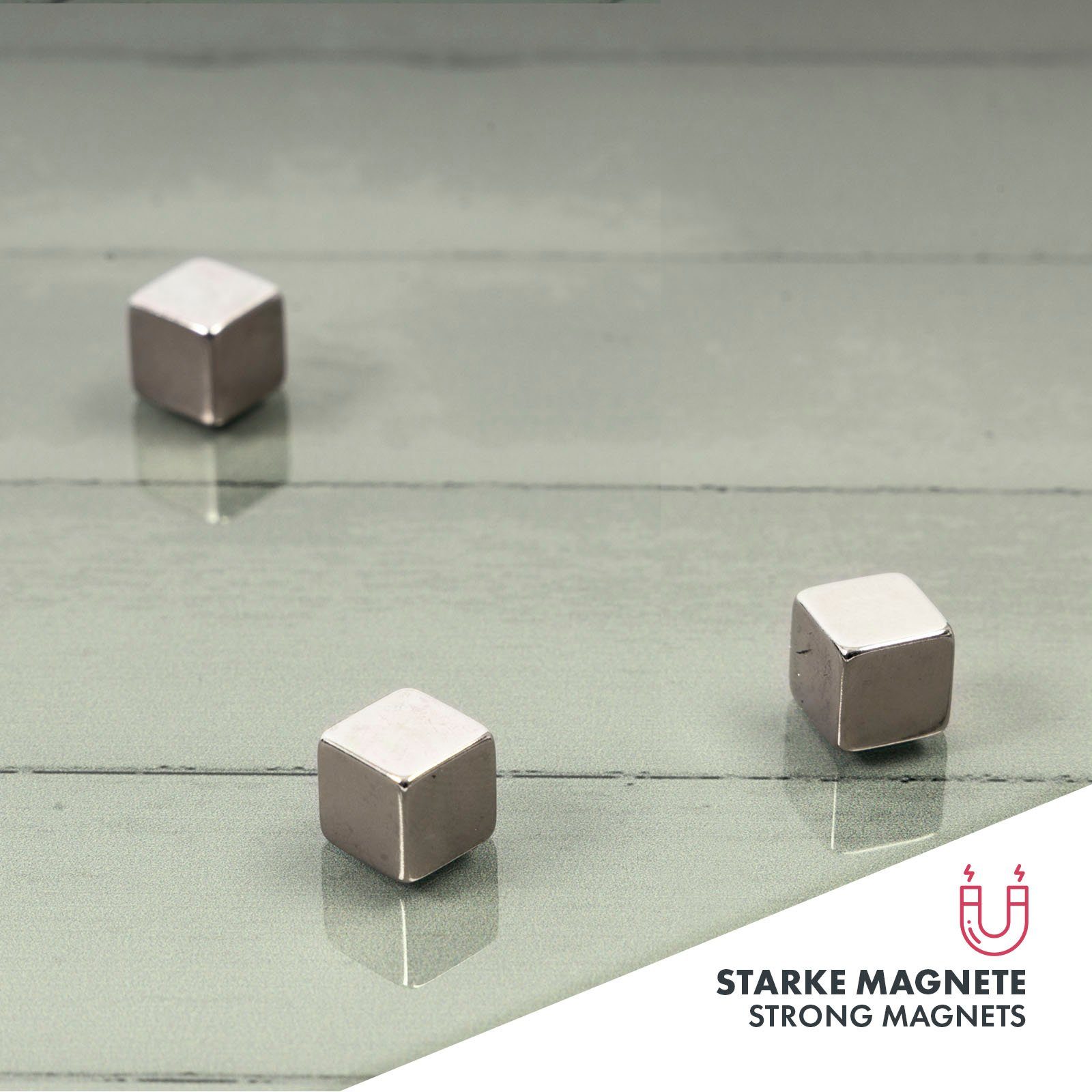 Magneten Montagematerial, Kubus Memoboard Bahar, & Größen Design-Glas-Memoboard Verschiedene Mit