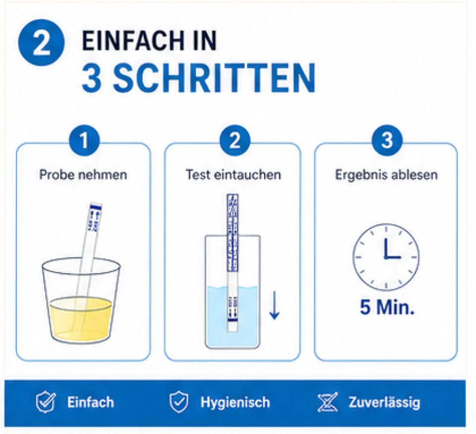 Safecare Bio-Tech Drogen-Schnelltest 10 Urin Drogentest Schnelltest THC Test, 1 Messparameter, Urinprobe, 10-tlg., THC-Drogentest, Hohe Präzision und Zuverlässi – Bild 4 von 5