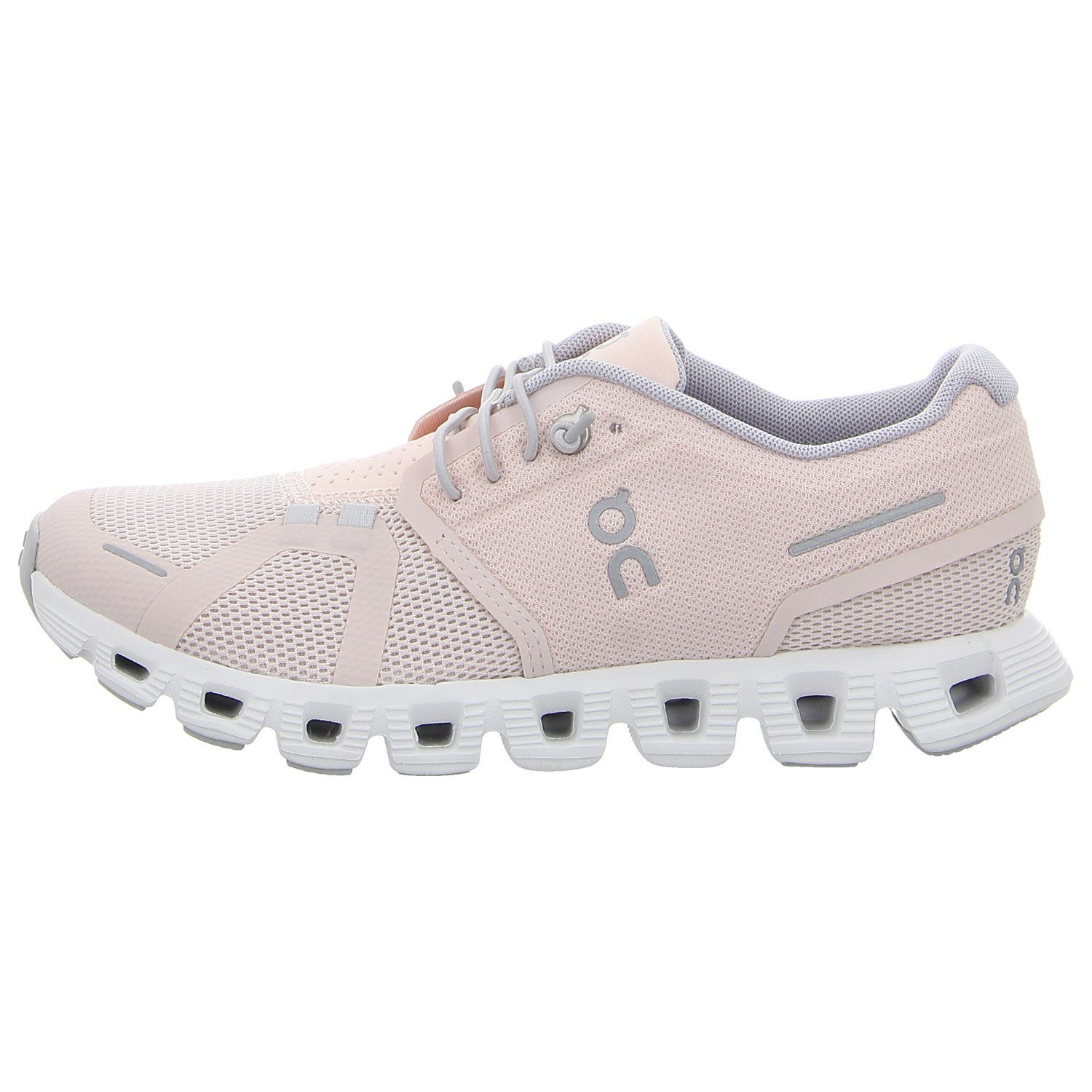 ON 5 rosa-weiß RUNNING Cloud Sneaker