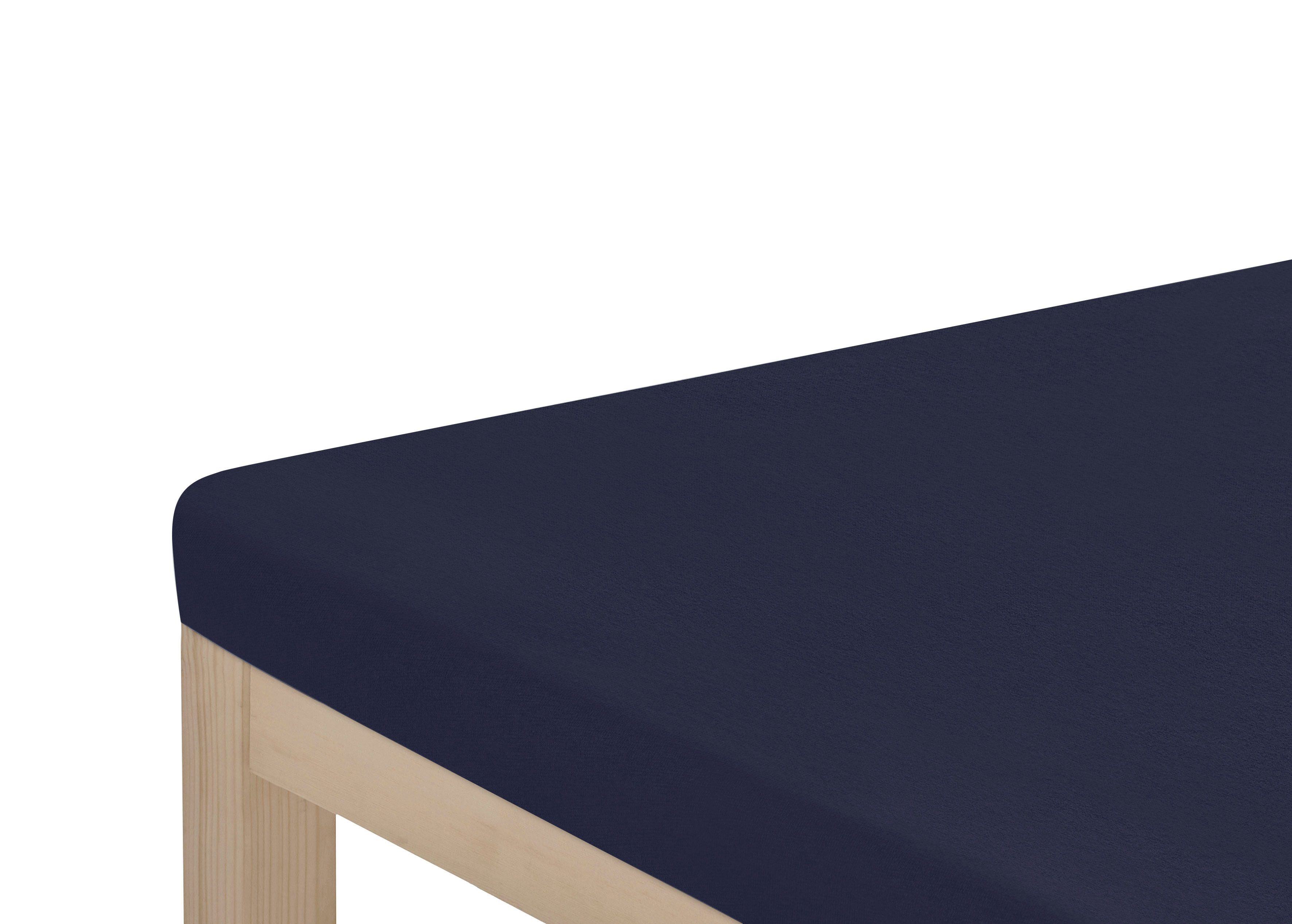 OTTO home Spannbettlaken Topper Basic, in Gr. 90x200, 140x200 oder 180x200 cm, Microfaser-Jersey, Gummizug: rundum, (1 Stück), Baumwolle, Matratzen bis 8 cm Höhe, Bettlaken, Spannbetttuch, Laken