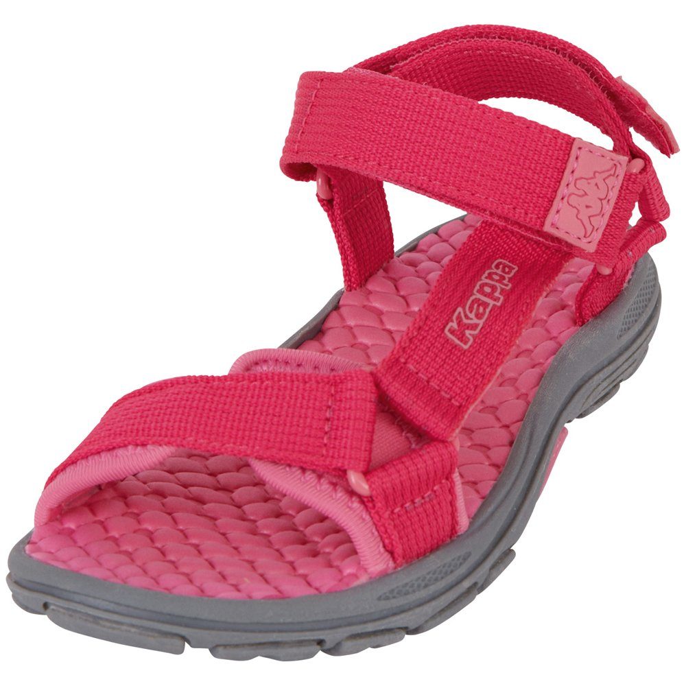zwei Sandale pink-rosé Klettverschlüssen praktischen Kappa mit