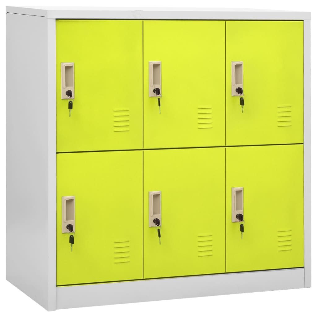 vidaXL Fächerschrank Schließfachschränke 5 Stk. Hellgrau günstig online kaufen