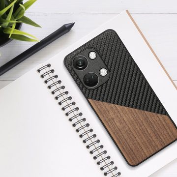 kwmobile Handyhülle Hülle für OnePlus Nord 3 5G, Holz Handy Schutzcase - Handy Case Schutzhülle - Smartphone Cover