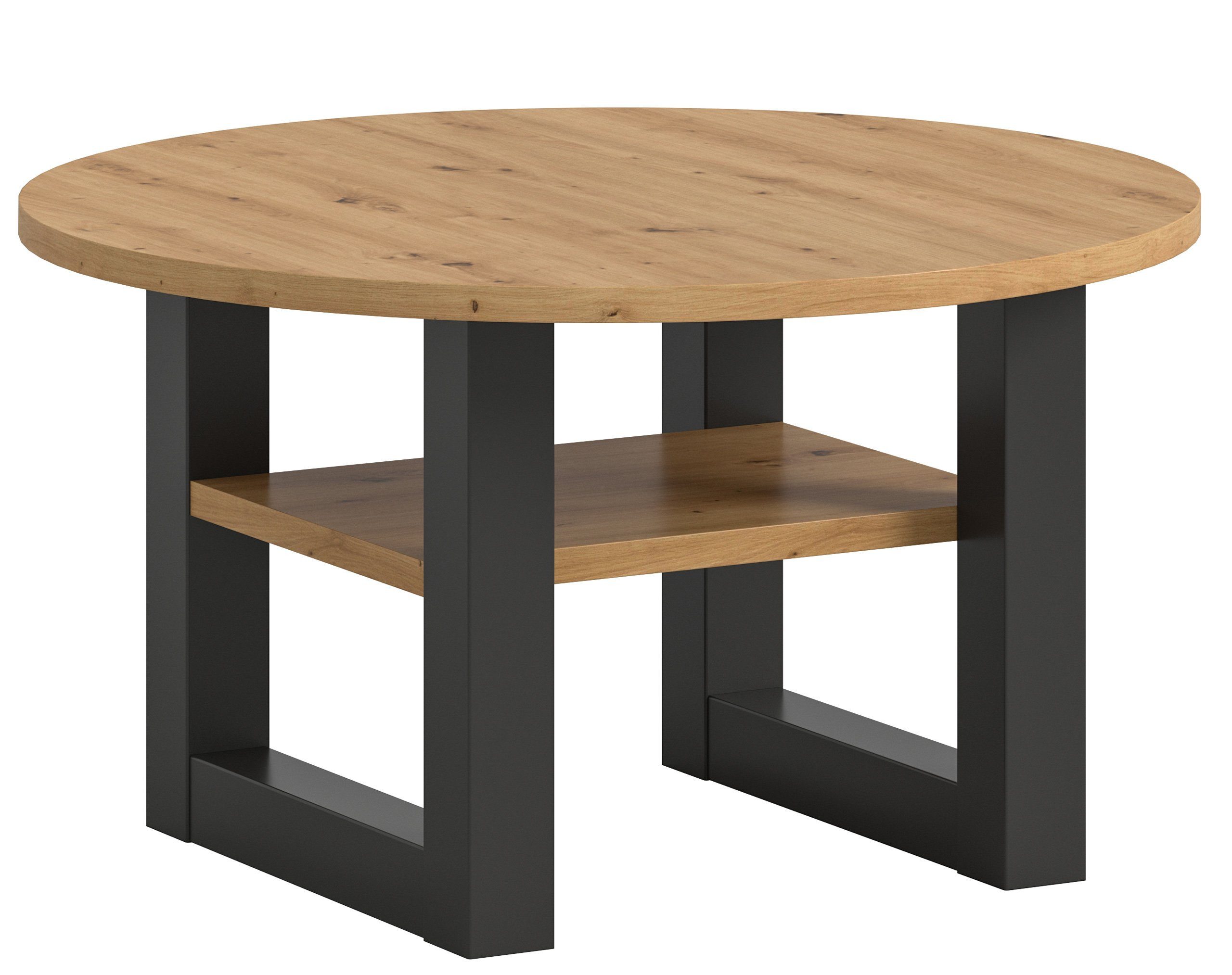 Newroom Couchtisch Pollux, Couchtisch Artisan Eiche Grau Wohnzimmertisch Sofatisch Modern Zeit...