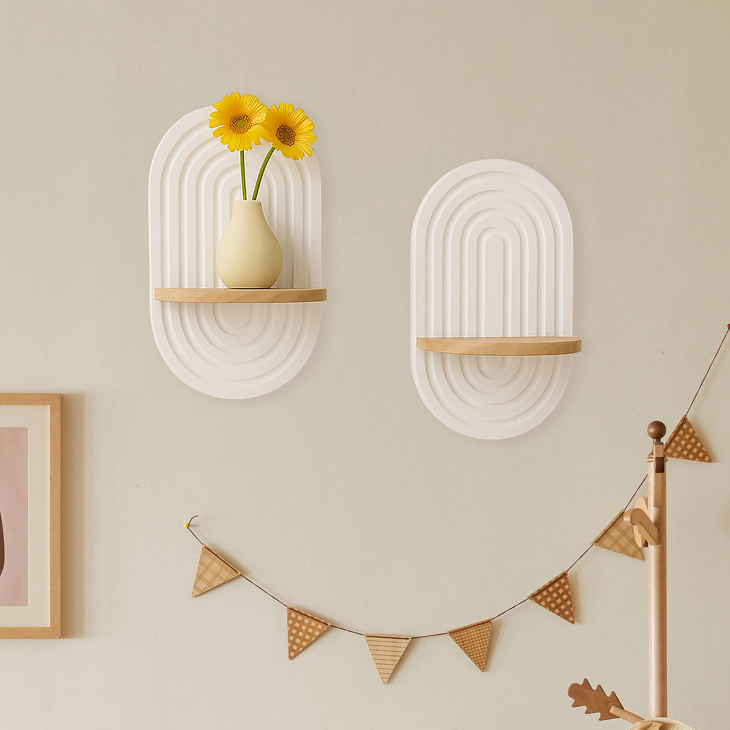 relaxdays Wandregal Boho 2er Set günstig online kaufen