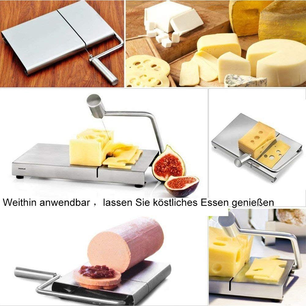 NUODWELL Käsemesser Käseschneider, Käseschneider-mit-Draht Buttermesser und