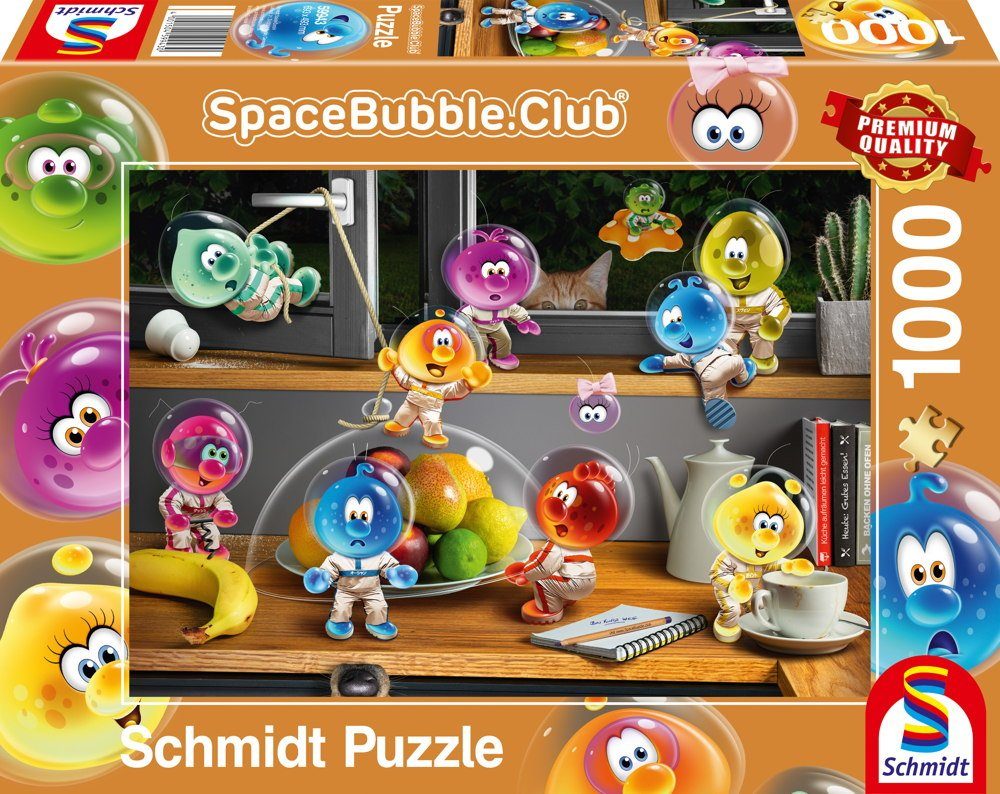 Schmidt Spiele Puzzle SpaceBubble.Club Eroberung der Küche 59943, 1000 Puzzleteile