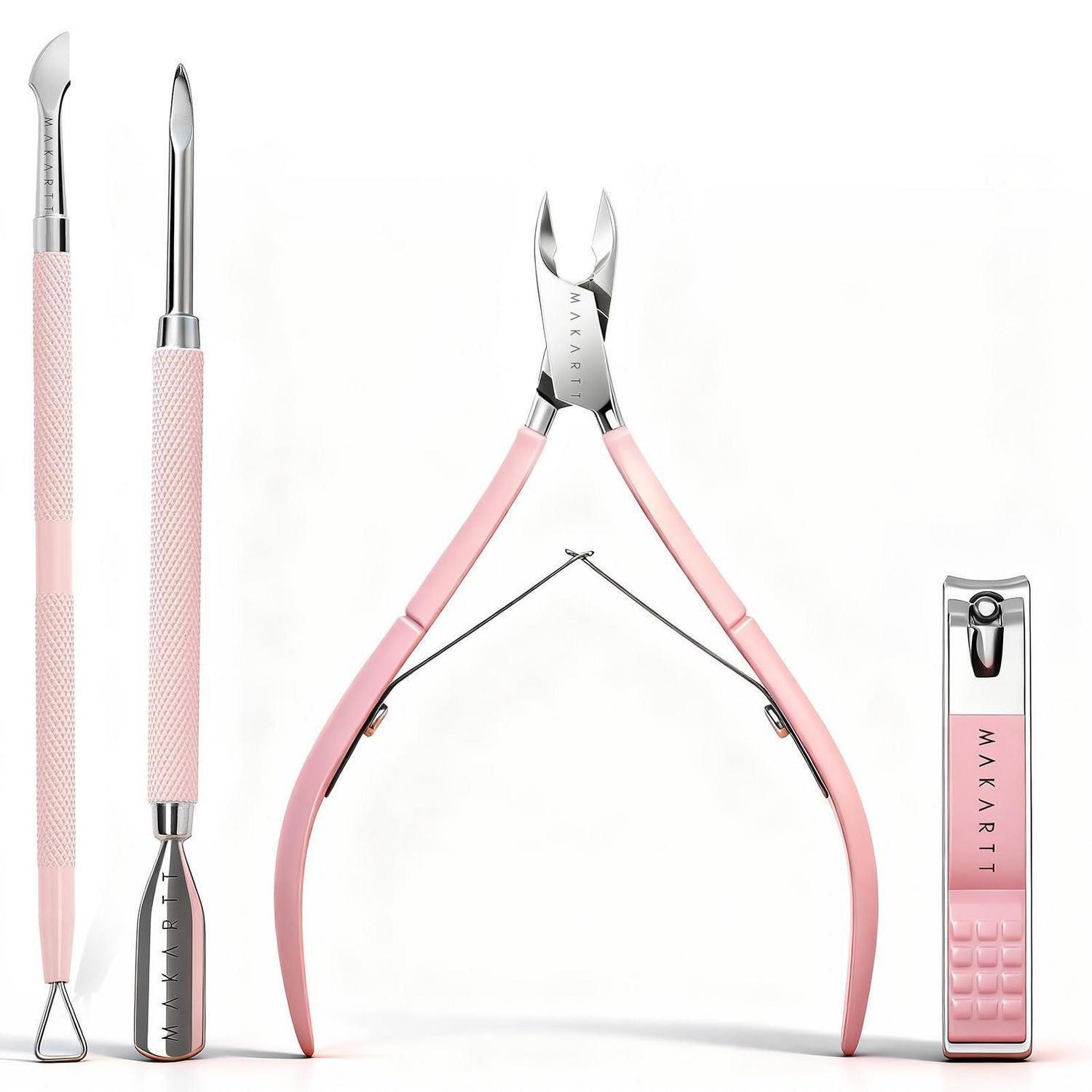 LuxusKollektion Handpflege-Set Nagelhautpflege Set 4-teilig Rosa