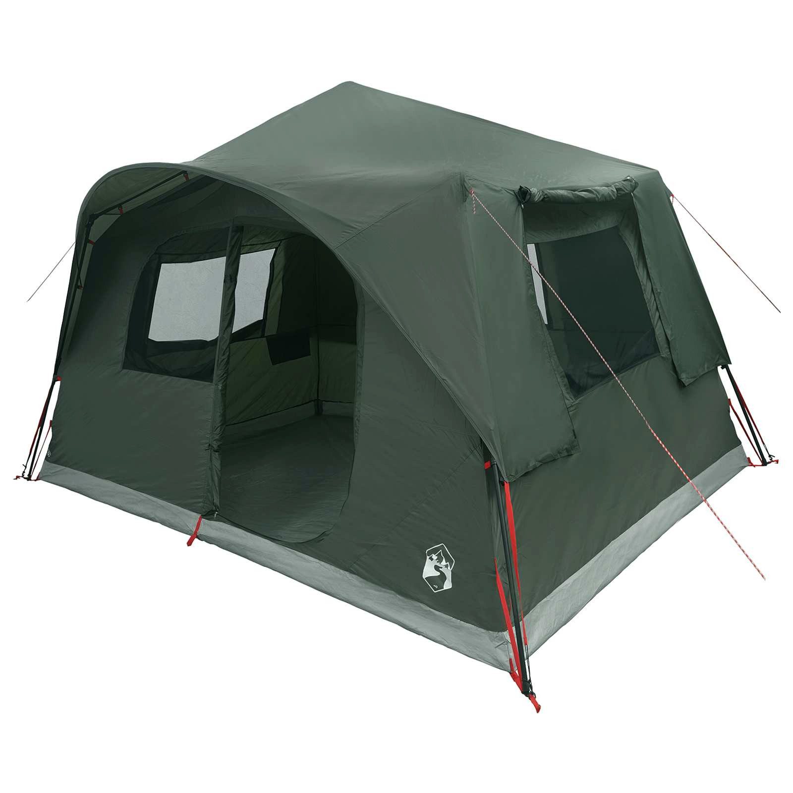 vidaXL Kuppelzelt Sofort Zelt Olivegrün 365 x 380 x 200 cm Polyester und Stahl, (1 tlg)