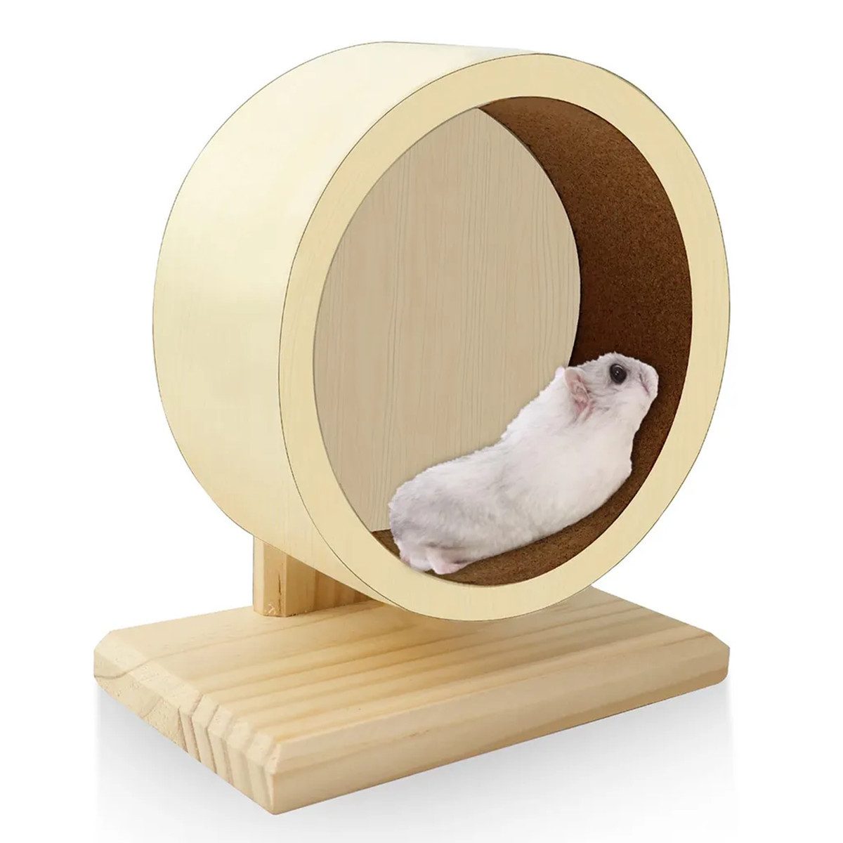 Novzep Kleintierklettergerüst Hamsterrad, Laufrad aus Holz für Kleintiere, günstig online kaufen
