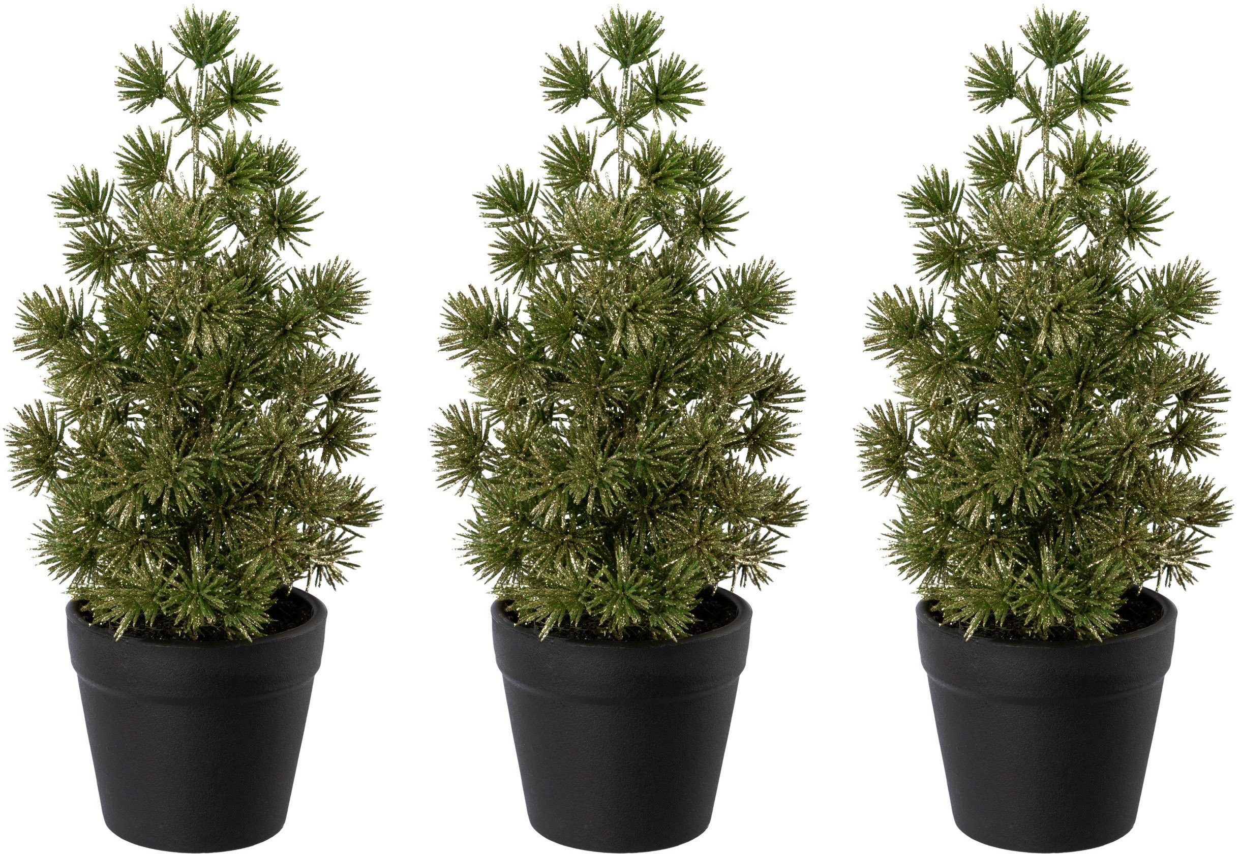 Creativ green Künstlicher Weihnachtsbaum Weihnachtsdeko, künstlicher Christbaum, Tannenbaum, mit Glitzer-Optik