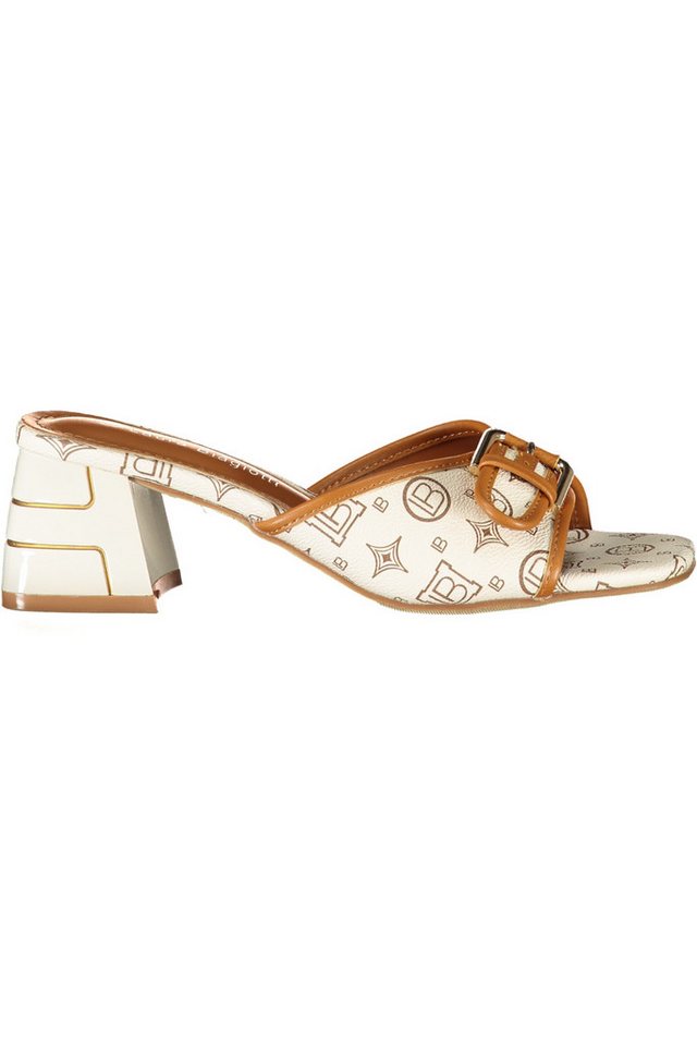 Laura Biagiotti Zehentrenner Beige Damensandalen mit Kontrastdetails und 5 cm