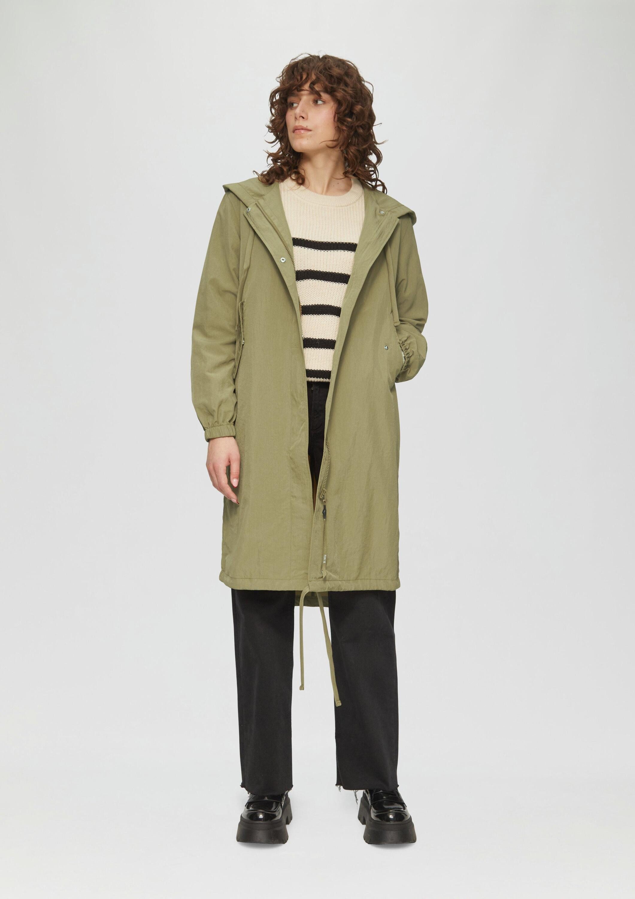 QS Parka Outdoor-Mantel Legerer Nylonparka mit Kapuze