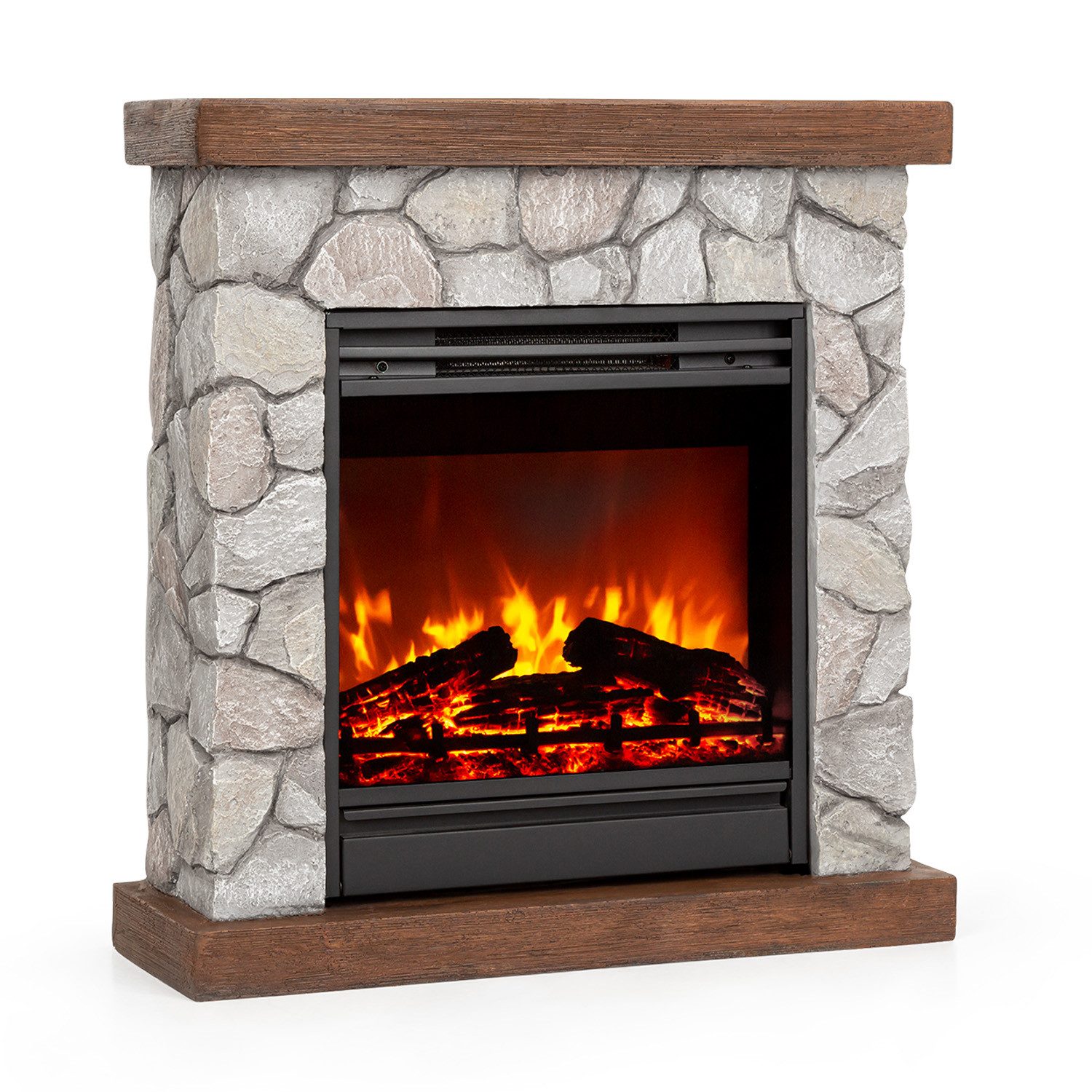 Klarstein Elektrokamin Lienz, elektrischer Kamin mit Heizfunktion Heizlüfte günstig online kaufen