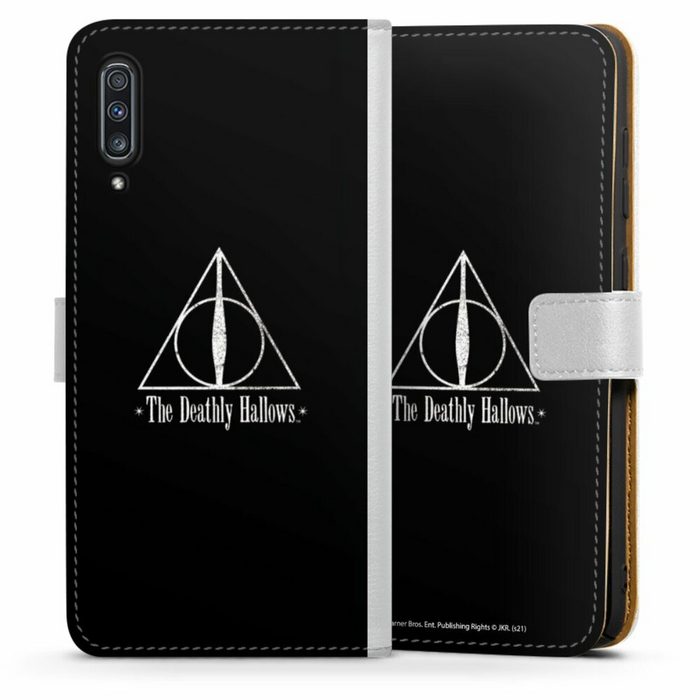 DeinDesign Handyhülle Heiligtümer des Todes Zauberei & Magie Harry Potter Samsung Galaxy A70 Hülle Handy Flip Case Wallet Cover