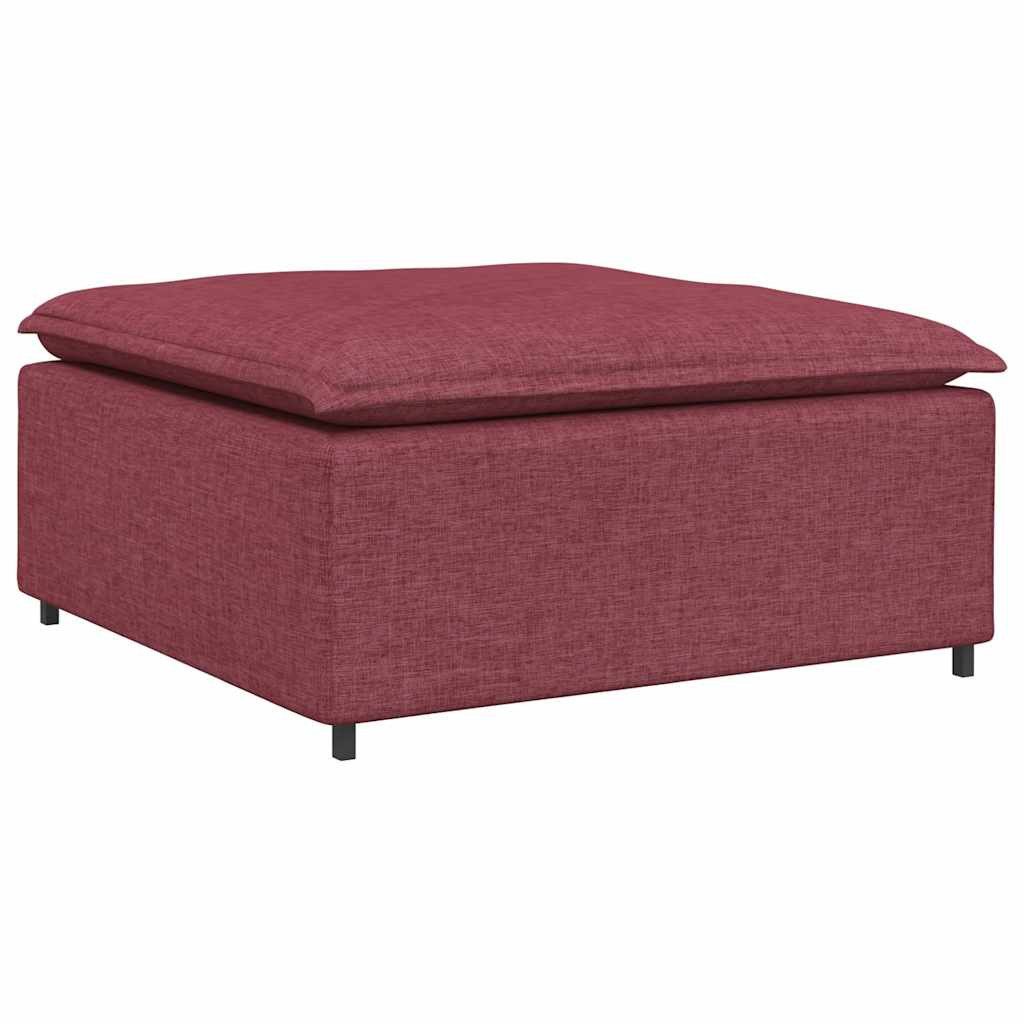 vidaXL Sofaelement Modulares Sofa-Fußhocker-Modul Weinrot 100x100x48 günstig online kaufen