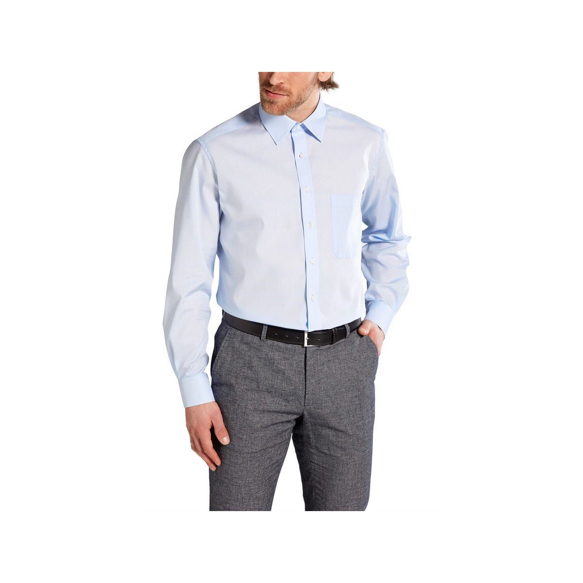 Eterna Langarmhemd weiß (1-tlg) | Hemden