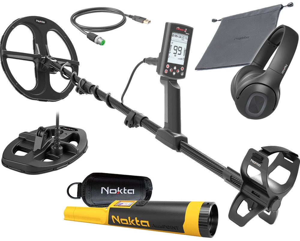 Nokta Metalldetektor Nokta The Legend 2 Profidetektor mit gratis AccuPOINT Pinpointer