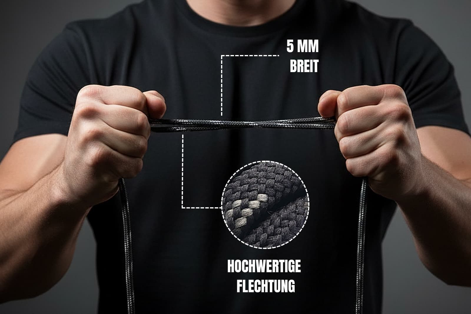 Ringelspitz Schnürsenkel Oval Trekking - Robuste & Rutschfeste für Outdoor-Abenteuer, Ø 5mm - Rutschfest, robust und ideal für Outdoor-Schuhe