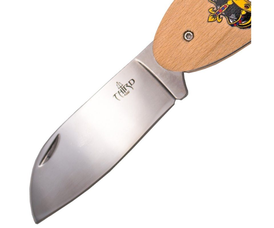 Third Taschenmesser Third Buchenholz Taschenmesser, King of Surf,420er Stahl, Braun, (1 St), §42a konform
