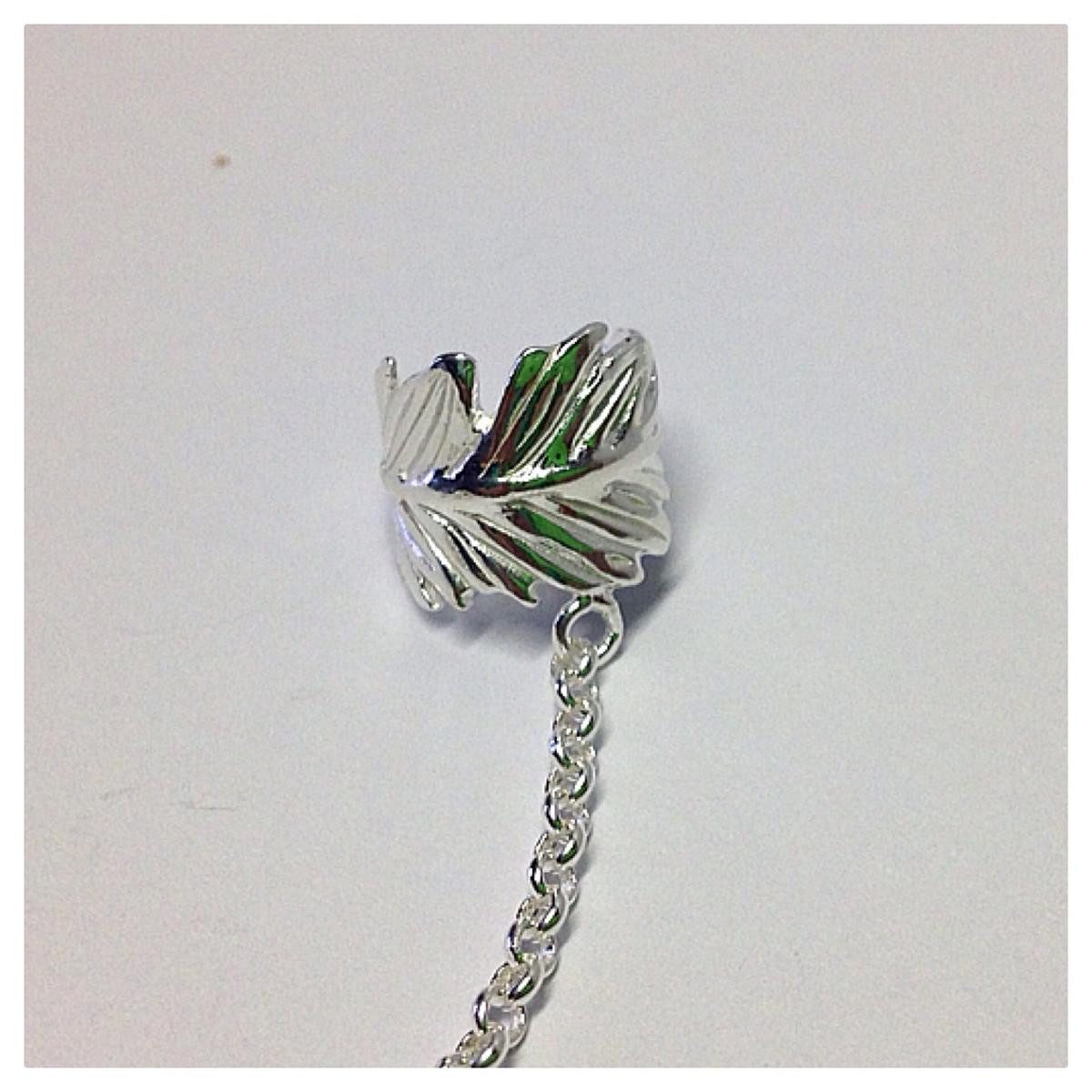 Edelschmiede925 Ohrklemme Edelschmiede925 Ohrklemme mit Ohrstecker 925 Silber Kleeblatt