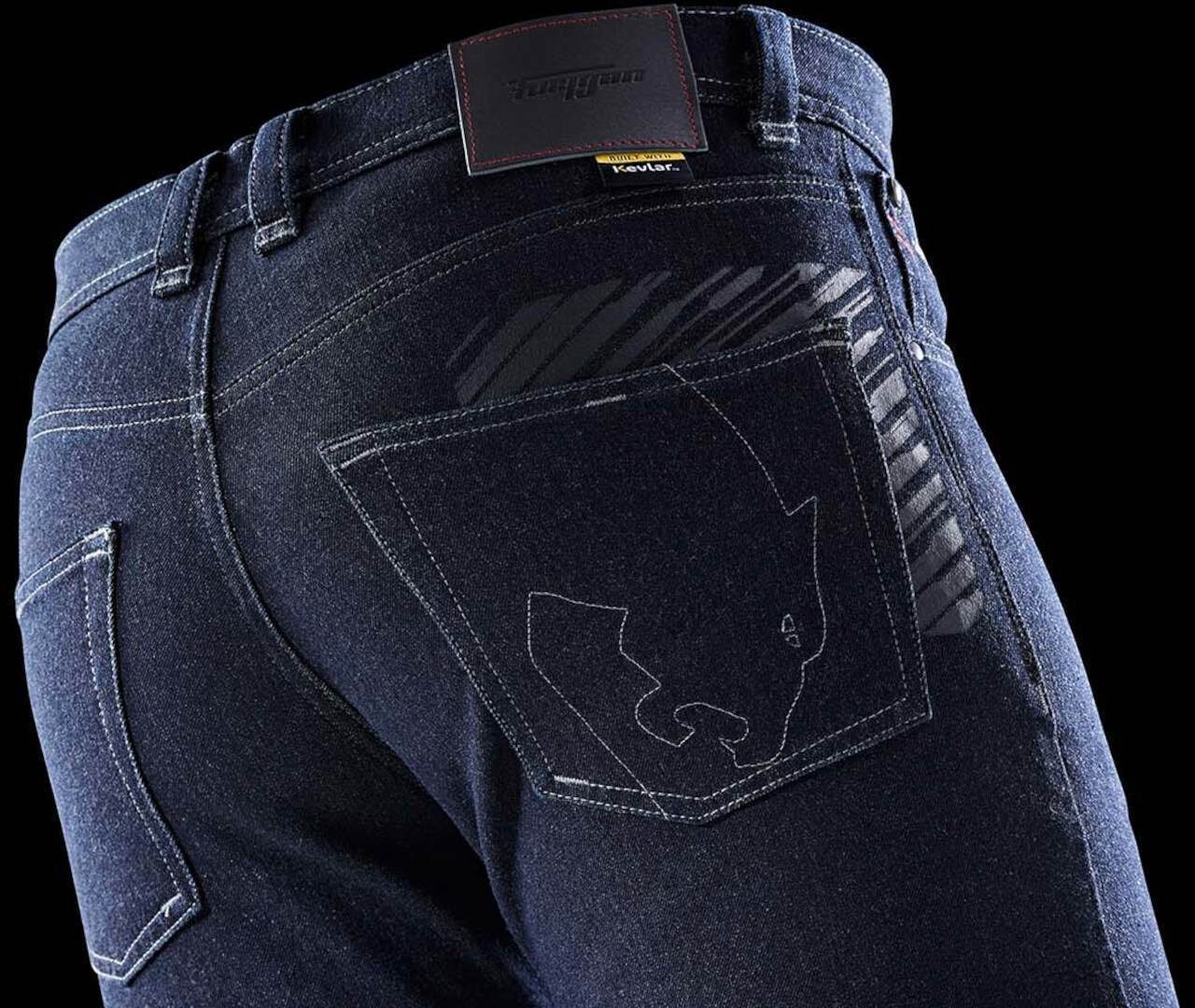 Furygan Motorradhose Tyron X Kevlar Slim Motorrad Jeans Knieprotektoren enthalten