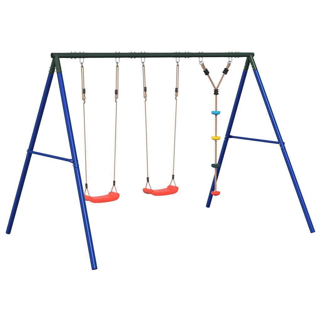 vidaXL Spielturm Schaukel-Set mit Schaukelsitzen und Kletterschaukel