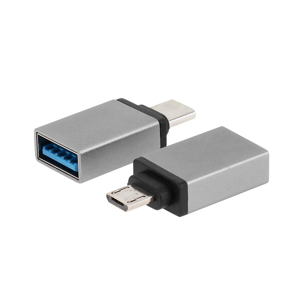 USB Adapter USB auf Micro-USB / Type-C Ladeadapter USB-Adapter