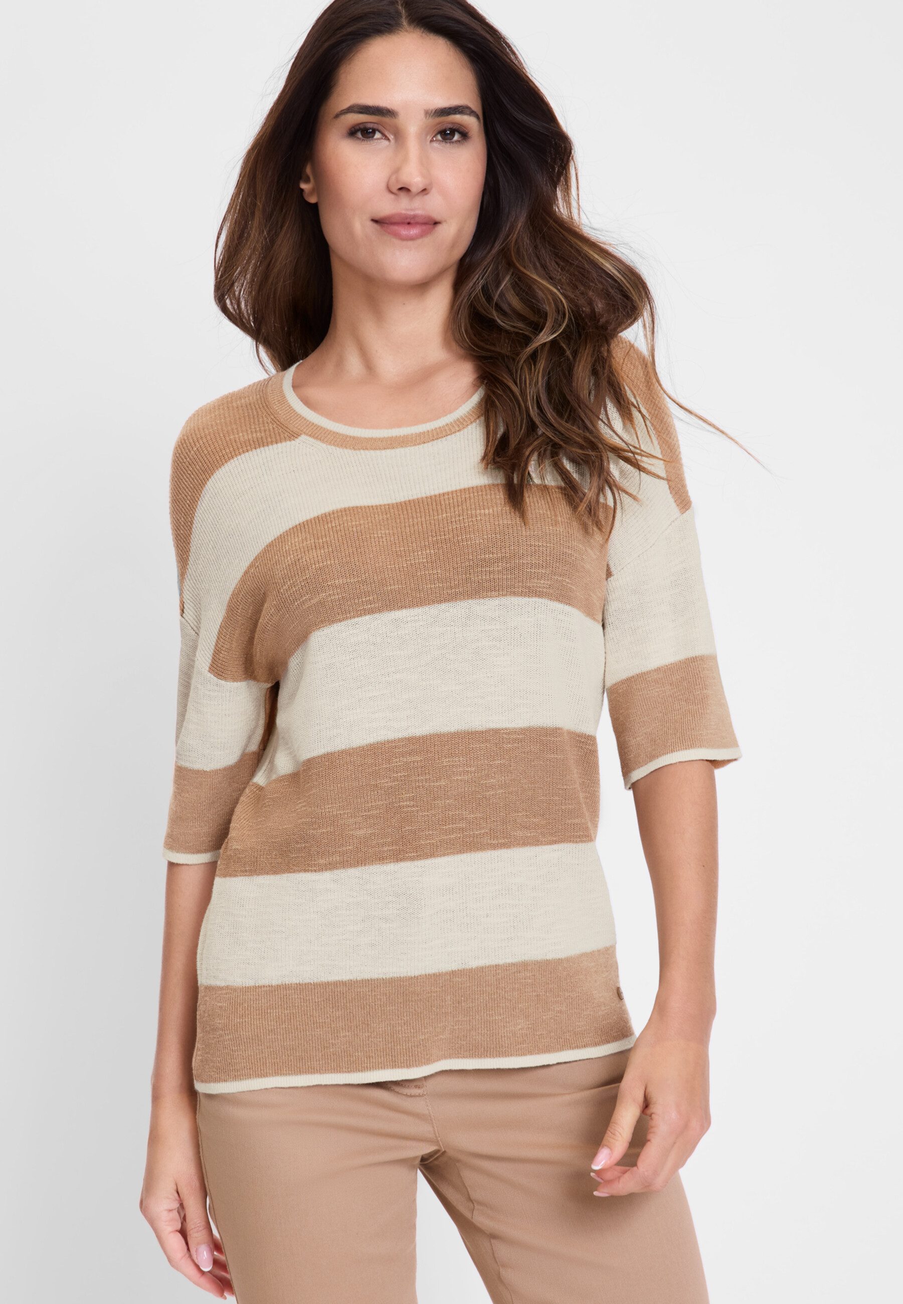 Olsen Strickpullover mit 3/4 Ärmeln