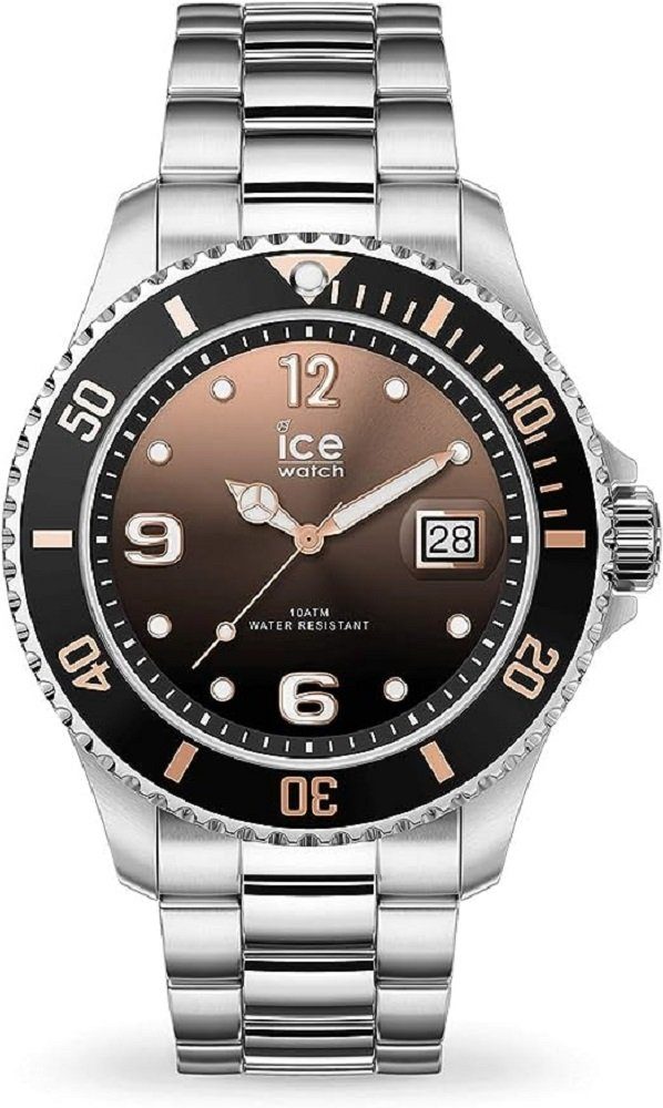 ice-watch Quarzuhr, Ice-Watch - ICE steel Black sunset silver (Medium)