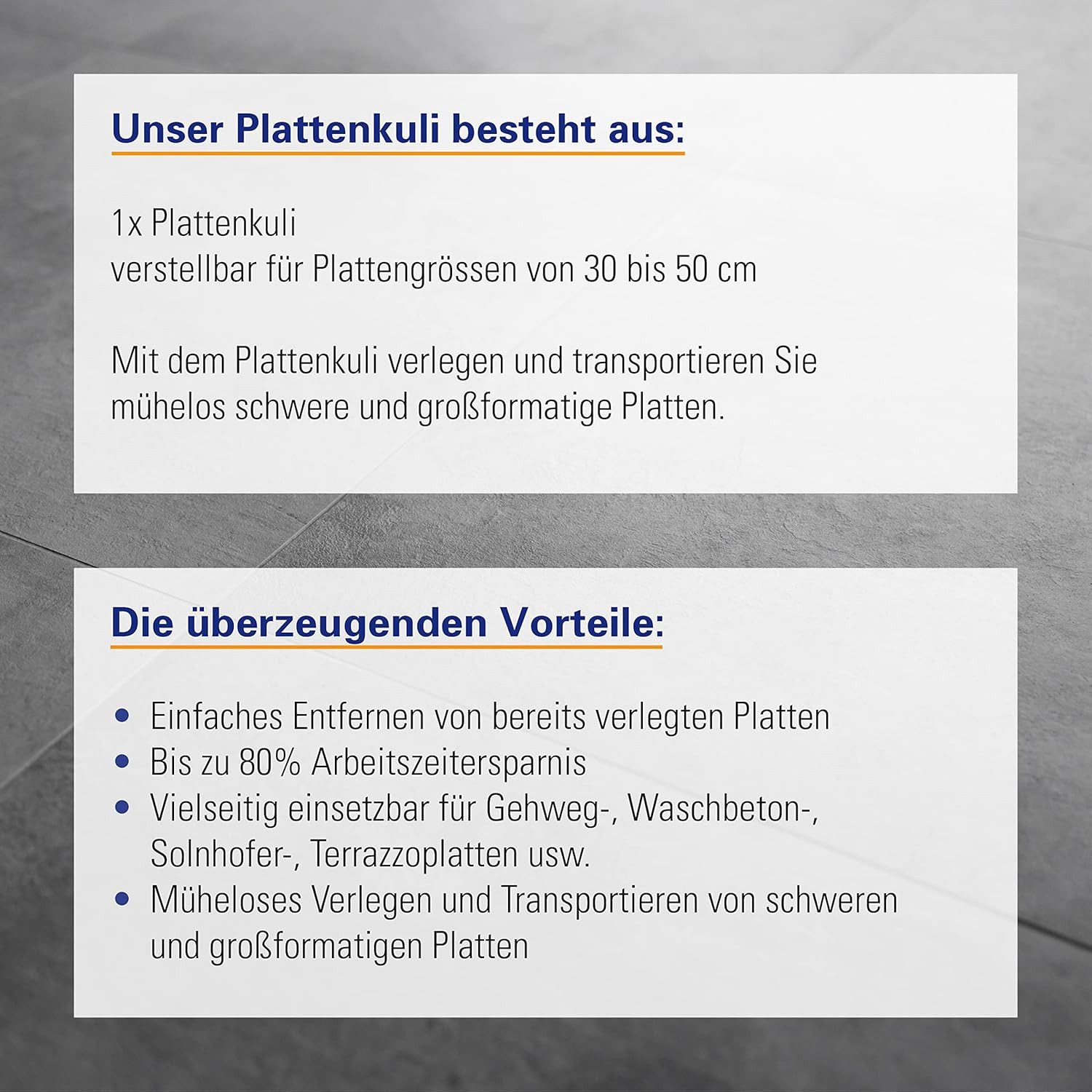 Karl Dahm Plattenheber Karl Dahm Plattenkuli I Plattenheber für Platten von 30 bis 50cm, -]