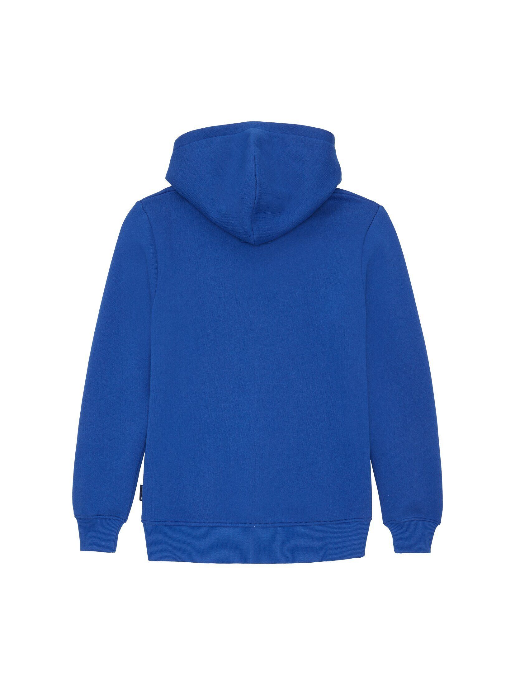 Print TAILOR blue shiny royal Hoodie TOM Hoodie mit