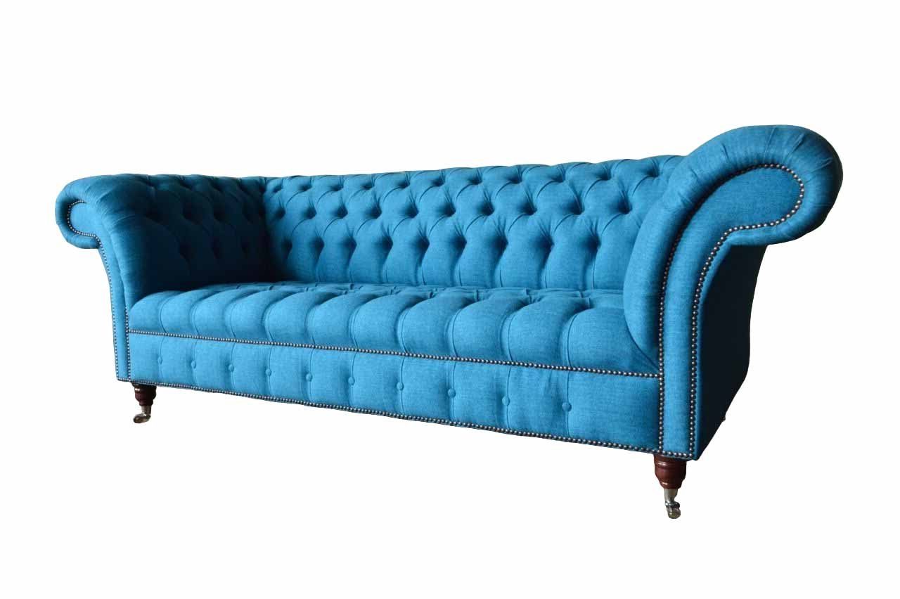 JVmoebel Chesterfield-Sofa, Sofa Chesterfield Couch Klassisch Design Wohnzimmer Sofas