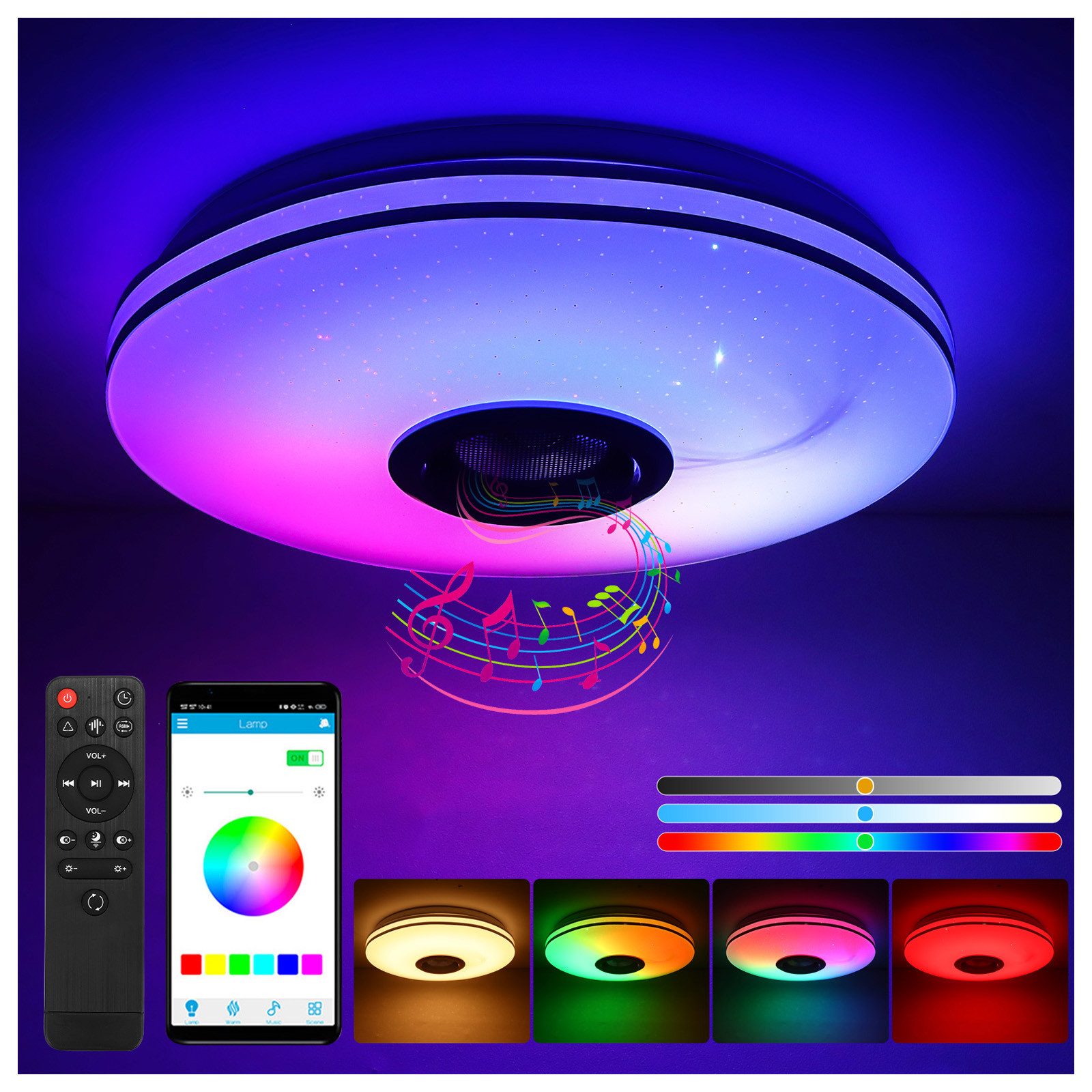 BlingBin LED Deckenleuchte 36W Dimmbar Deckenlampe günstig online kaufen