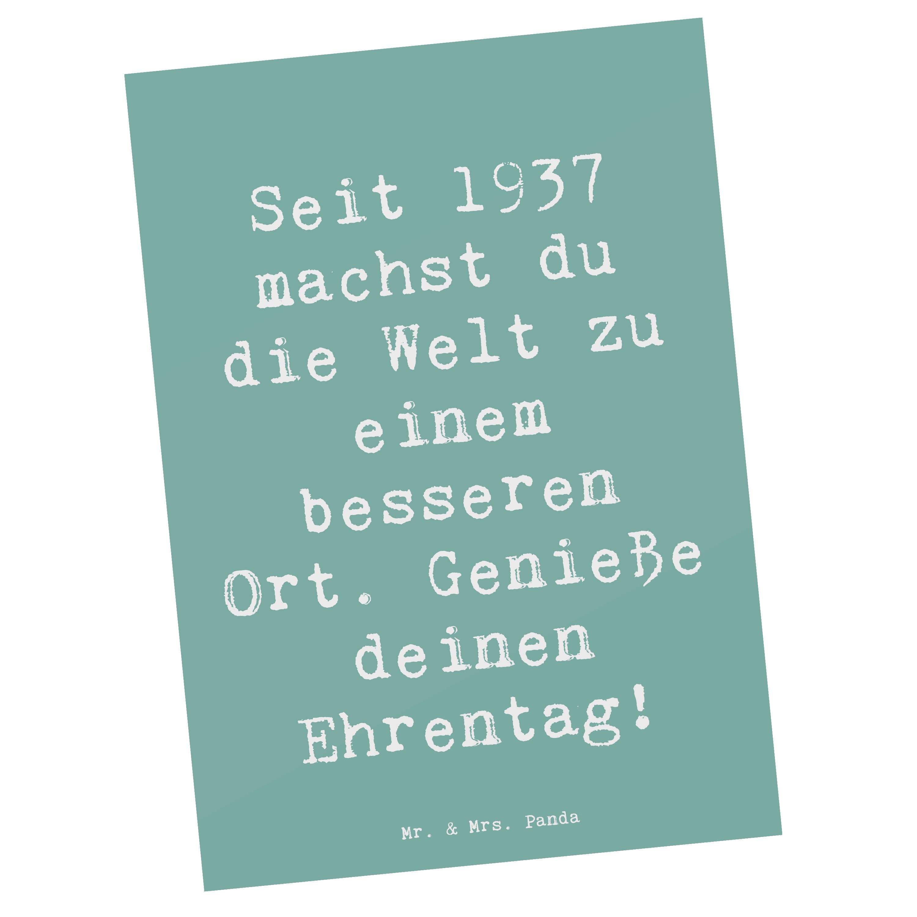 Postkarte Spruch 1937 Geburtstag - Meeresbrise - Geschenk, 1937 wertgeschätzt