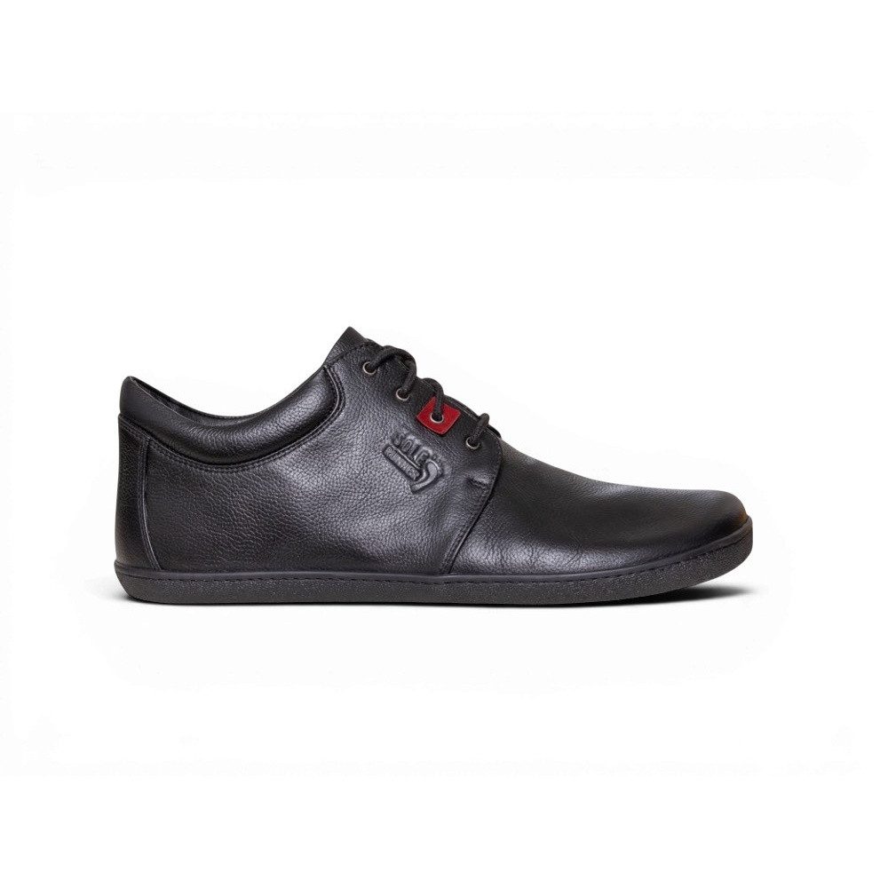 Sole Runner Barfussschuhe Narvi Leder (breite Zehenbox) schwarz Sneaker