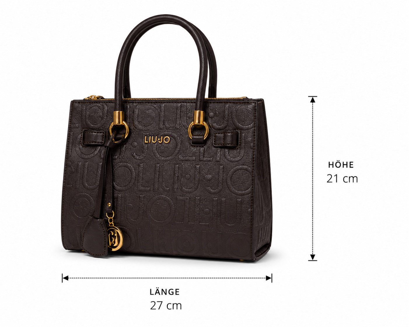 Liu Jo Satchel S SATCHEL - kleine Satchel Tasche mit Logo und Anhänger - Handtsche
