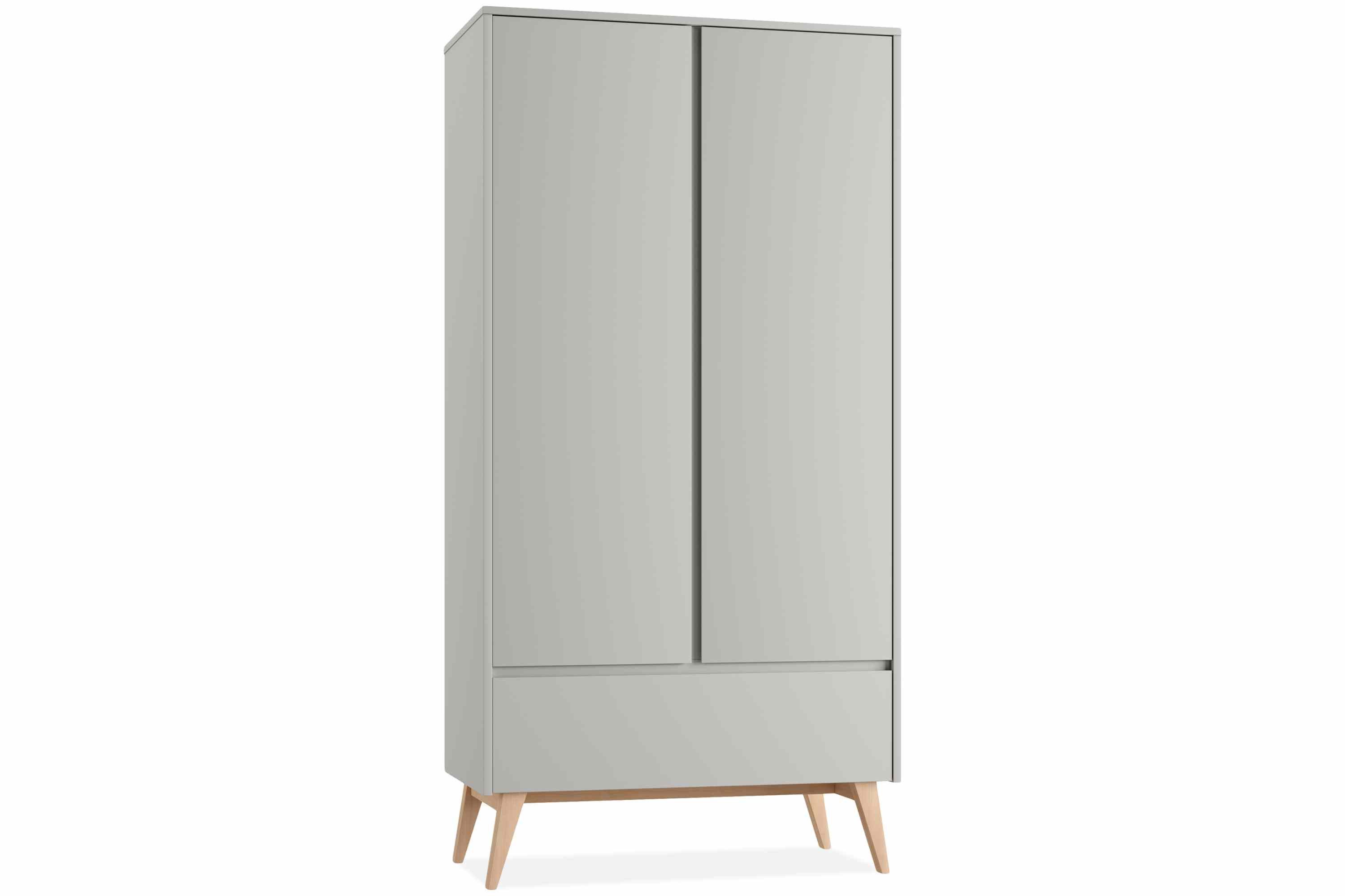 KONSIMO® Kleiderschrank DAMBI Kinderkleiderschrank, hergestellt in der EU, 4 Einlegeböden, mit Schublade