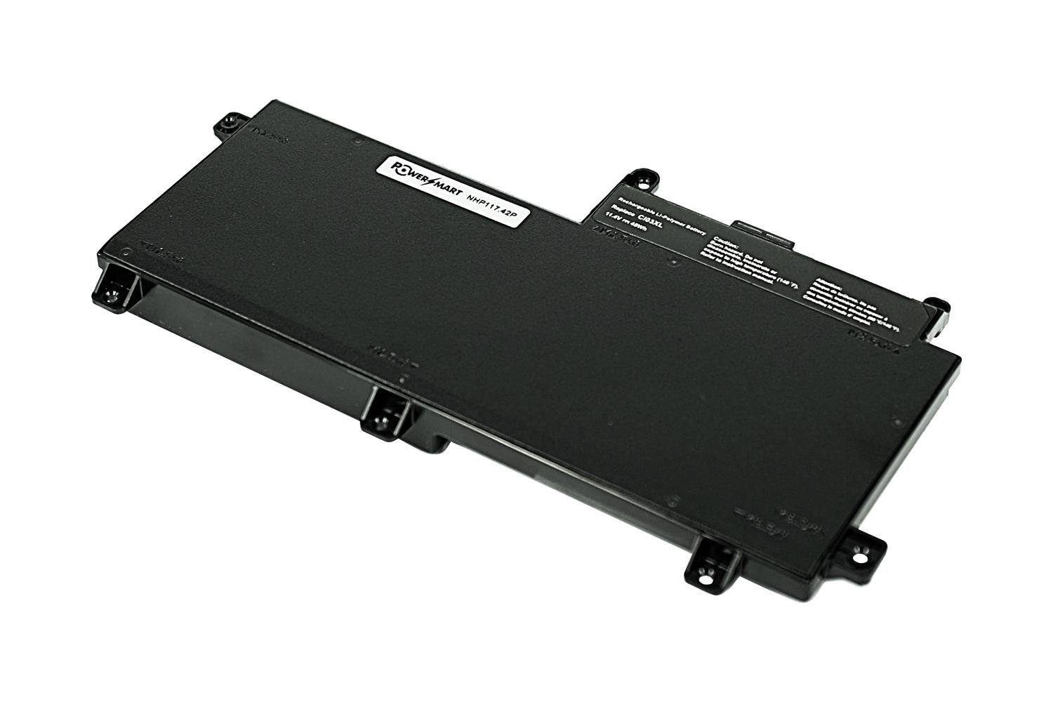 PowerSmart NHP117.42P Laptop-Akku Ersatz für HP 645, 650, 655, G2, ProBook 640, 801554-001, CI03, CI03XL, CIO3, CIO3XL, HSTNN-UB6Q, Li-Polymer 4200 mAh (11,4 V)