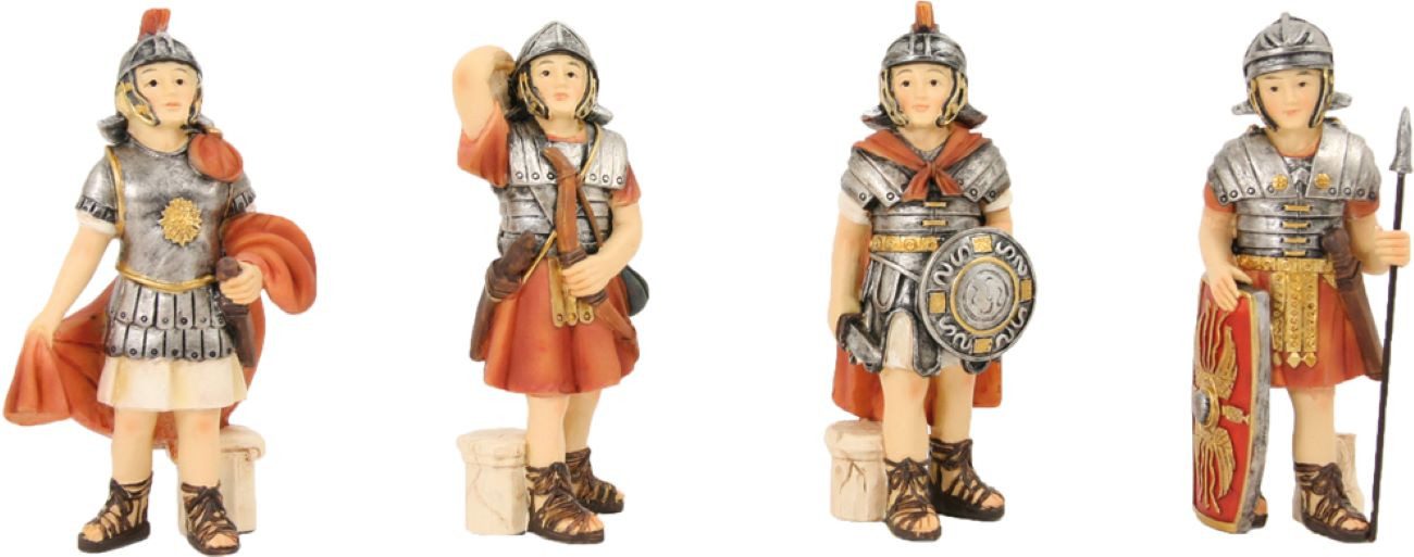FADEDA Krippenfigur 4x FADEDA Legionäre, Höhe in cm: 9 (4 St)