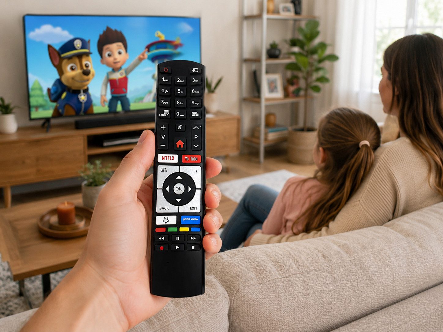 azurano Ersatz für TELEFUNKEN RC4318P RC4318 Universal-Smart-TV-Fernbedienung (Streaming-Tasten)