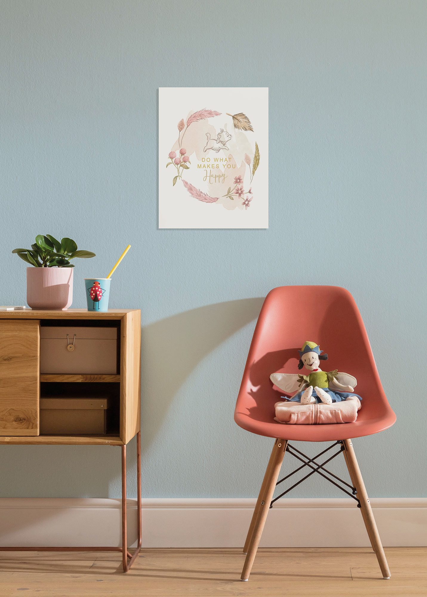 Komar Leinwandbild Disney Aristocats Do What Makes You Happy, Disney (1 St), 30 x 40 cm (Breite x Höhe) - Kinderzimmer, Dekoration