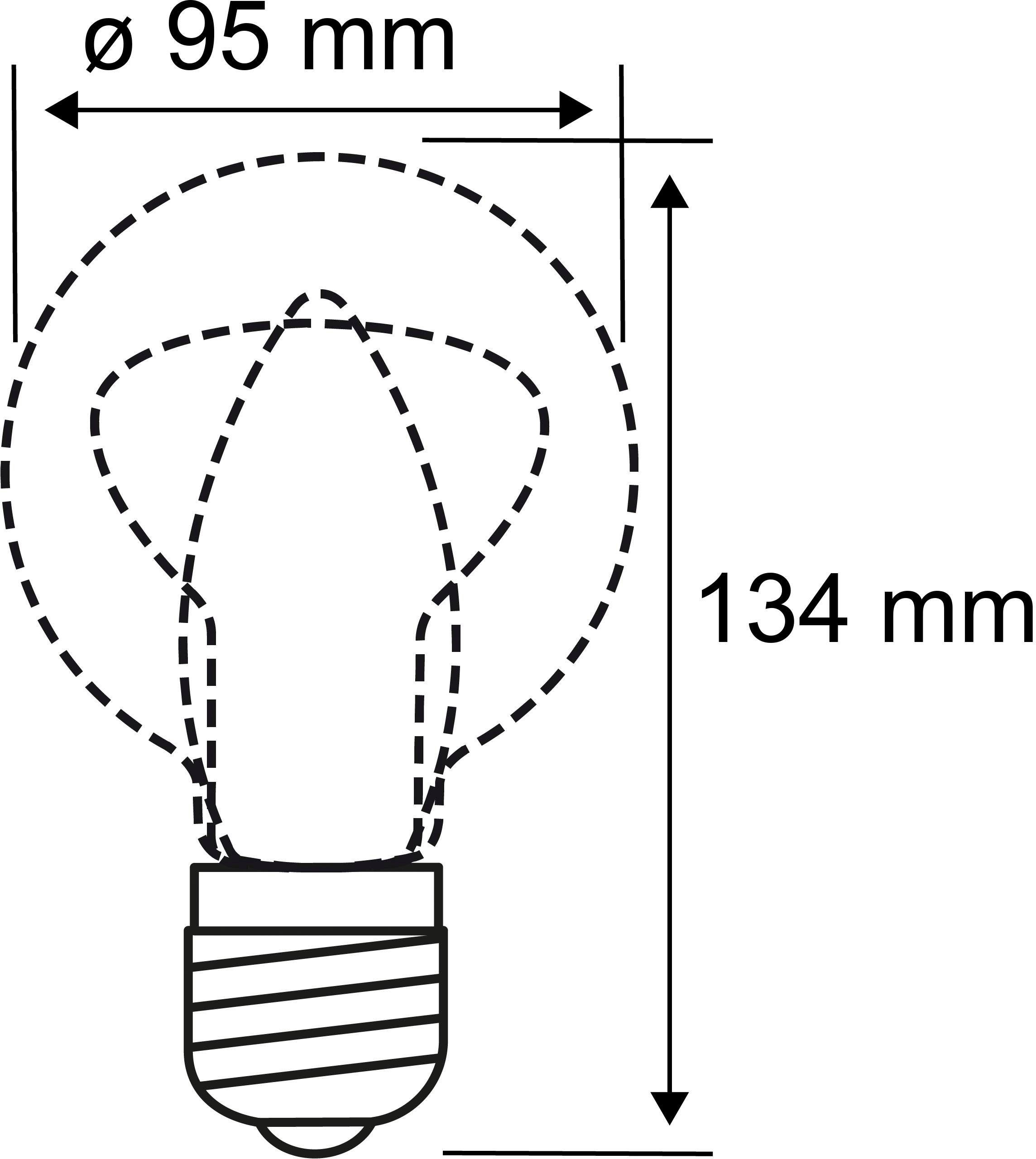 - 2.200 TunableWhite, Warmweiß 6.500K W Tageslichtweiß, E27, Zigbee E27 LED-Filament Globe St., Neutralweiß, 1 Filament Paulmann 7