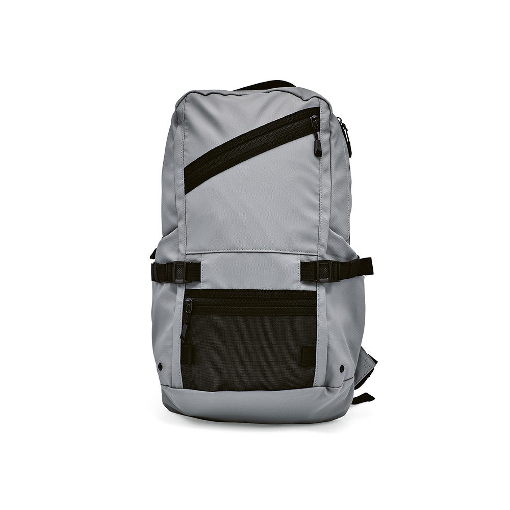 CABBEL Rucksack Rucksack 18L Laptop 17 Zoll wasserdicht rPET Trolley nachhaltig robust (Rucksack, 1-tlg., Einzelartikel), Grau, recyceltes Polyester, gepolstert, ergonomisch, Schulterriemen
