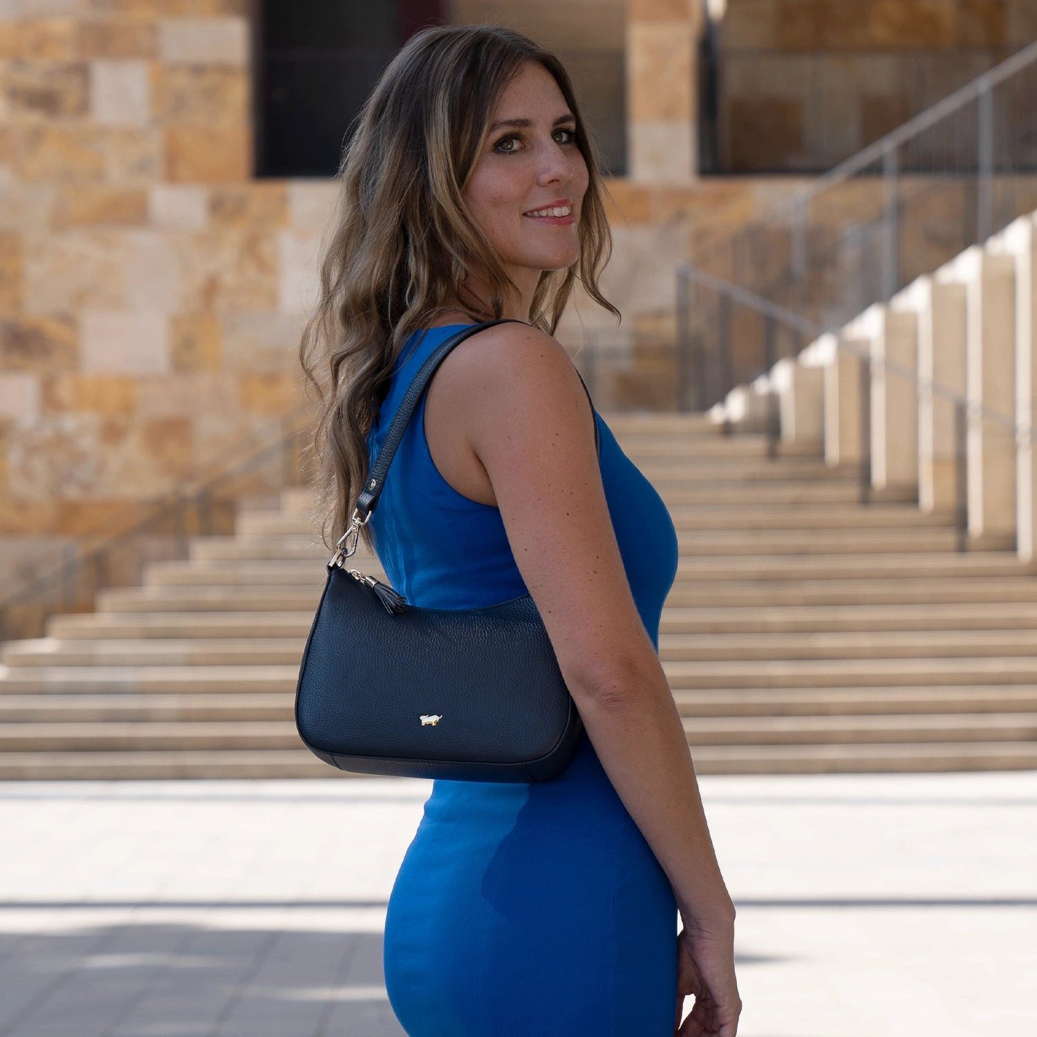 Braun Büffel Umhängetasche HANNA Mini Bag blau