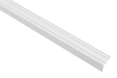 Effector Winkelprofil A36SK (Treppenkantenschutz aus eloxiertem Aluminium (1,2 Meter Silber) Selbstklebend Winkelleiste Zierschiene Aluleiste Zierprofil)