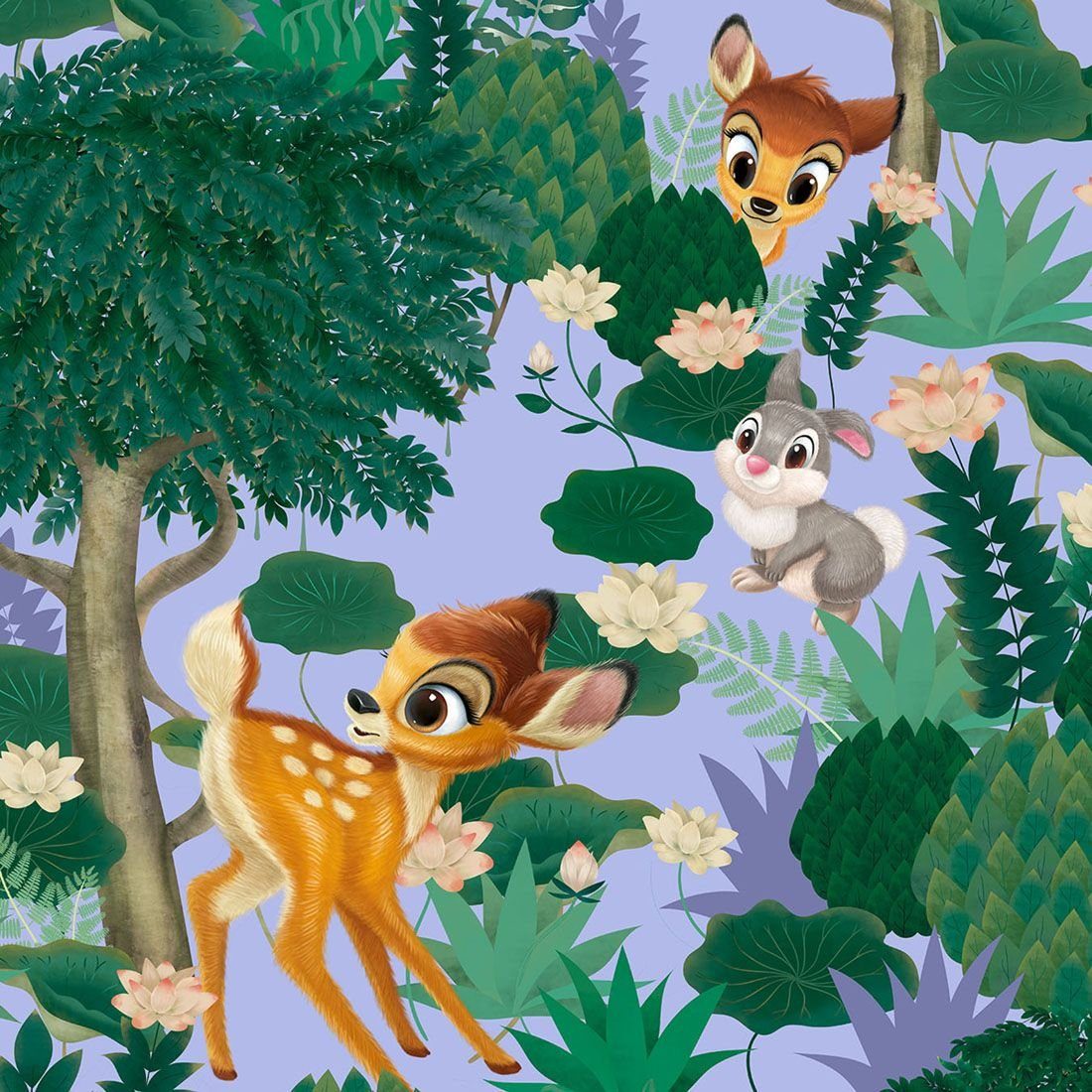 Disney "Forest Bunt Motiv Kasack Kasack Bambi" mit Frolic Funktionsbluse bedruckter Damen Cherokee